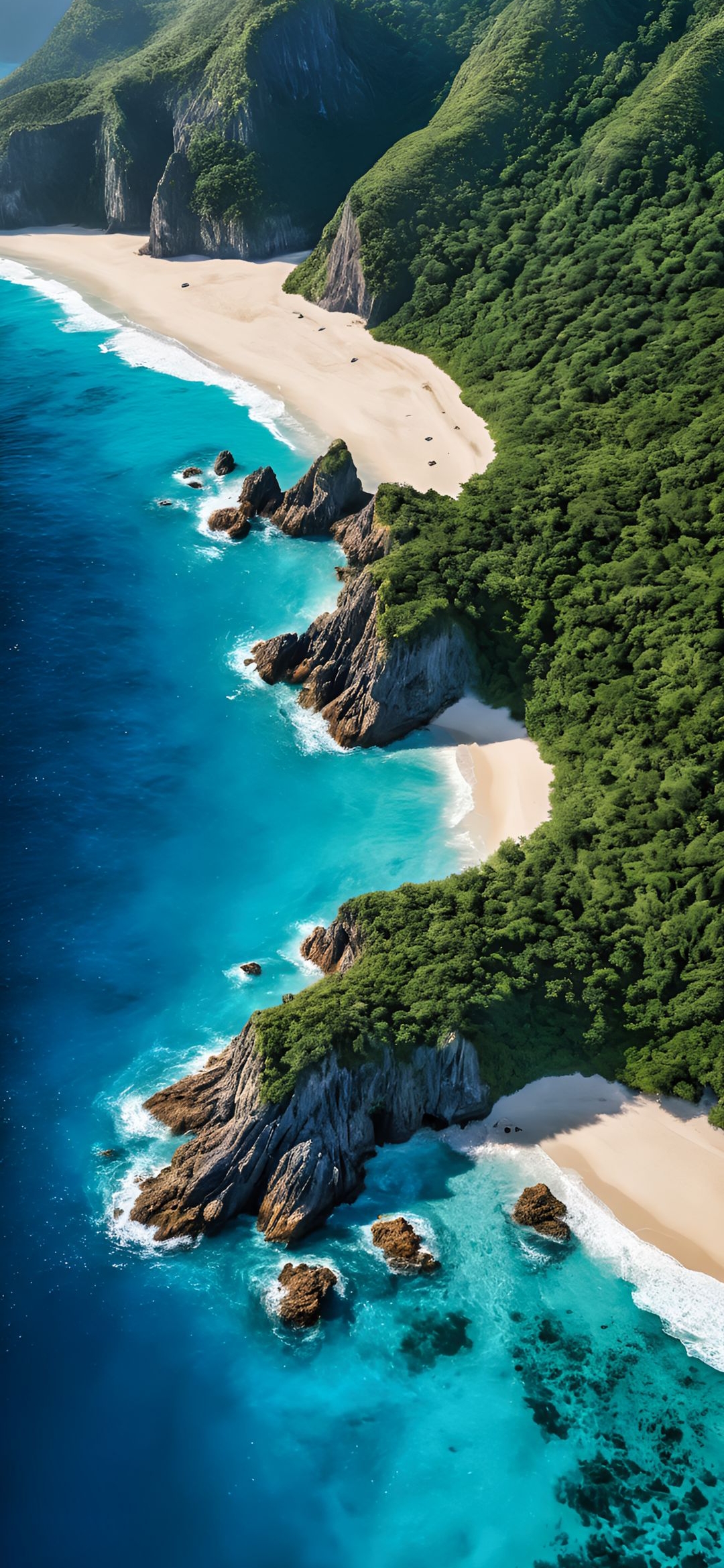 Tropical Island Coastline - landscape wallpaper for OpersCraft