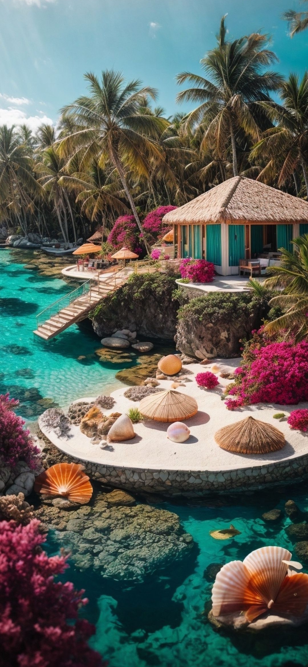 Tropical Island Paradise - beach wallpaper for OpersCraft