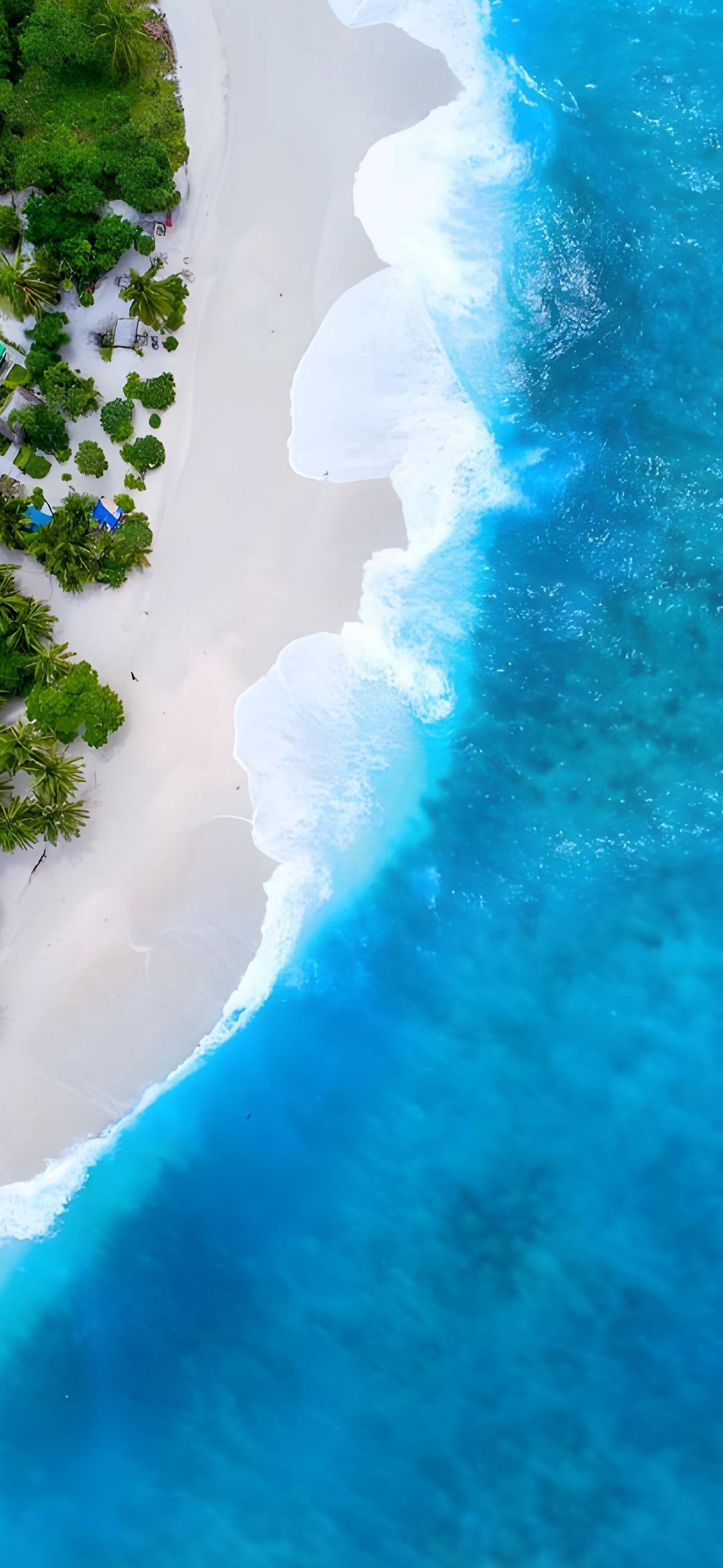 Turquoise Beach Aerial View - beach wallpaper for OpersCraft