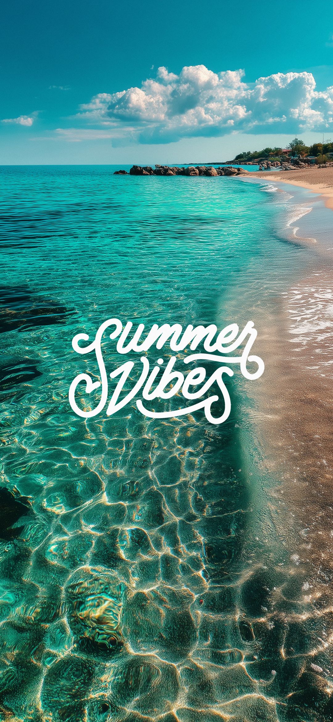 Turquoise Summer Beach Vibes - beach wallpaper for OpersCraft