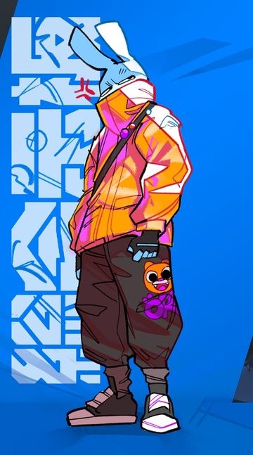 Urban Bunny Character - hip-hop wallpaper for OpersCraft