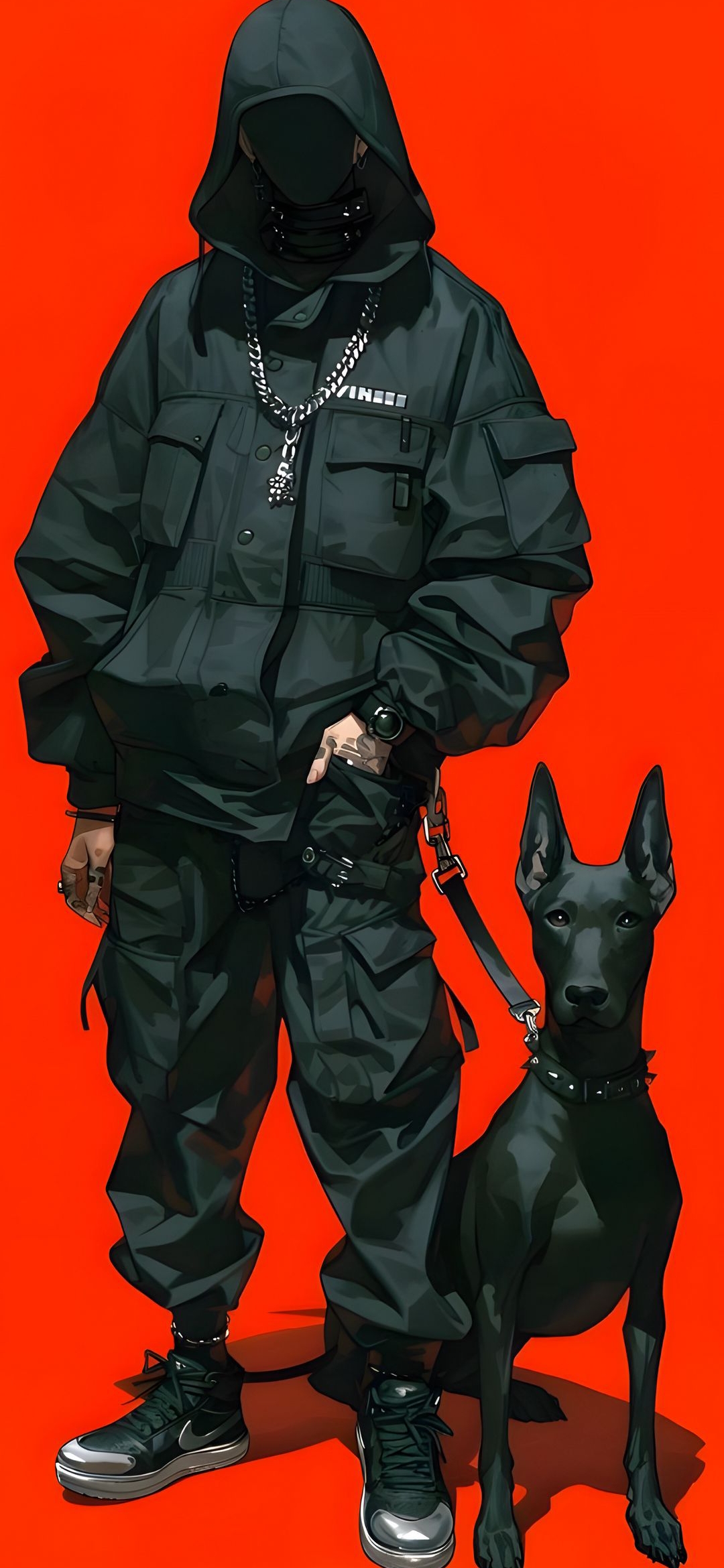 Urban Hacker and Dog - ghetto wallpaper for OpersCraft