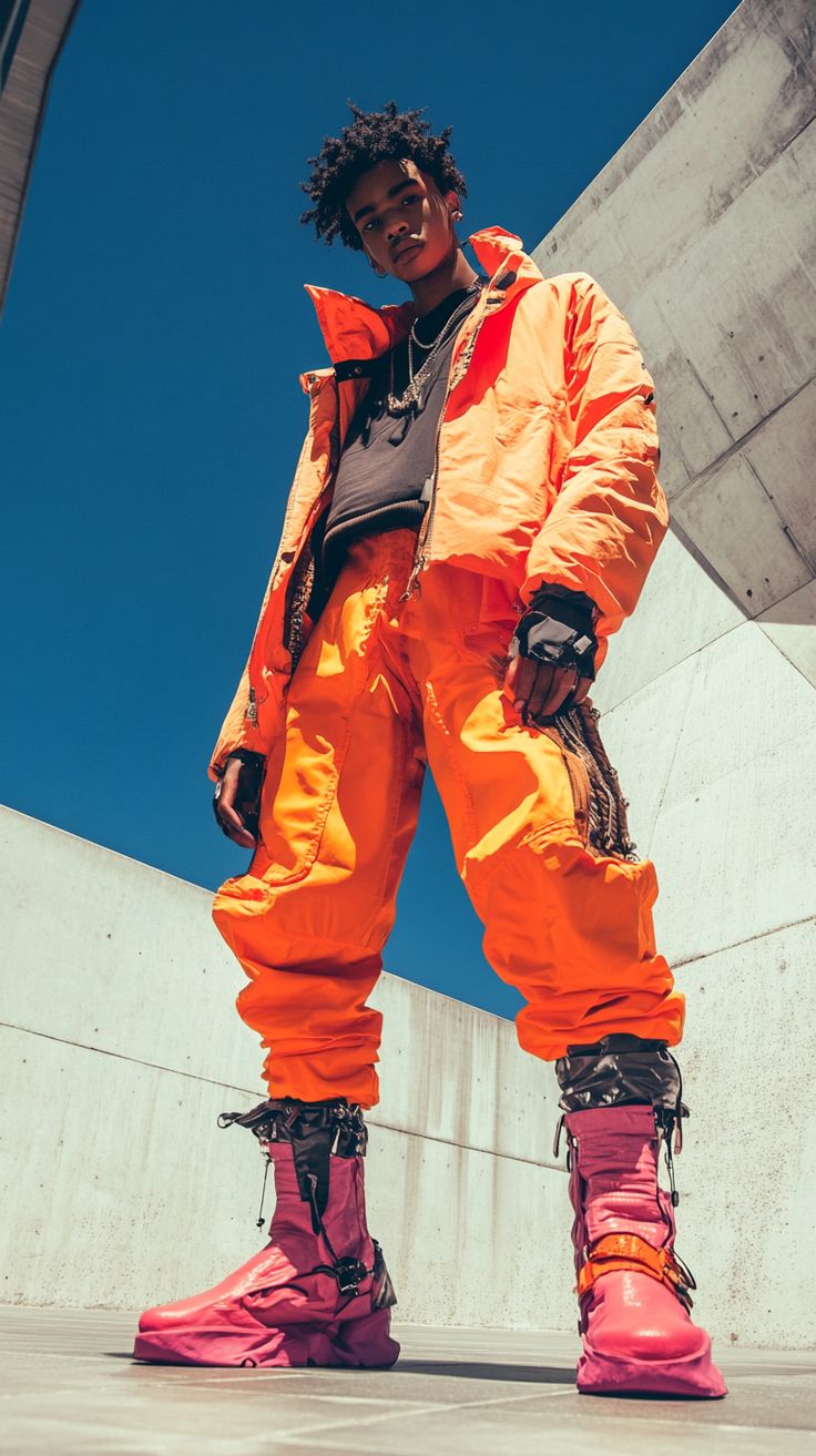 Urban Orange Outfit - dope wallpaper for OpersCraft
