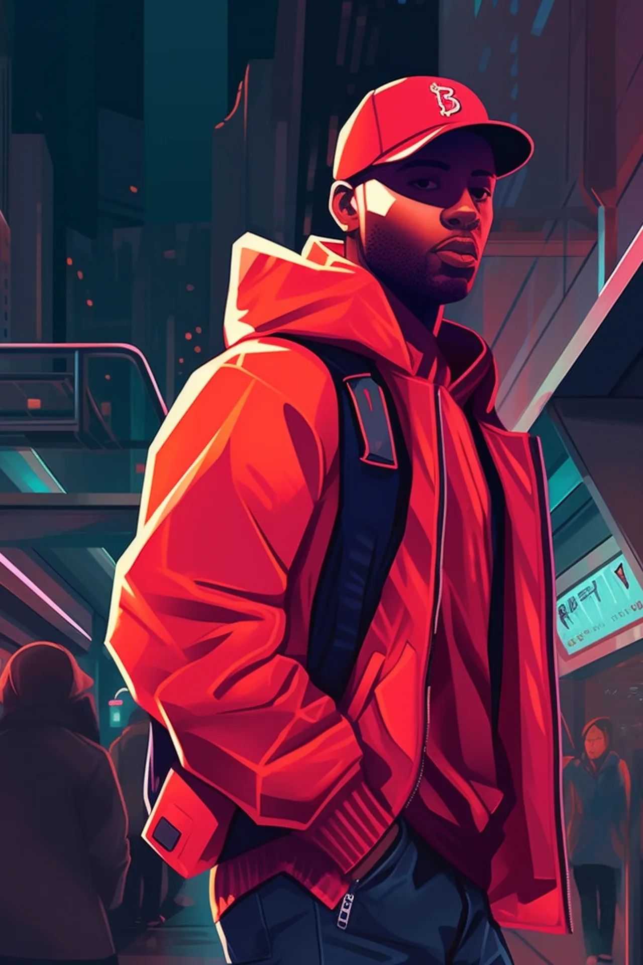 Urban Red Hoodie - dope wallpaper for OpersCraft