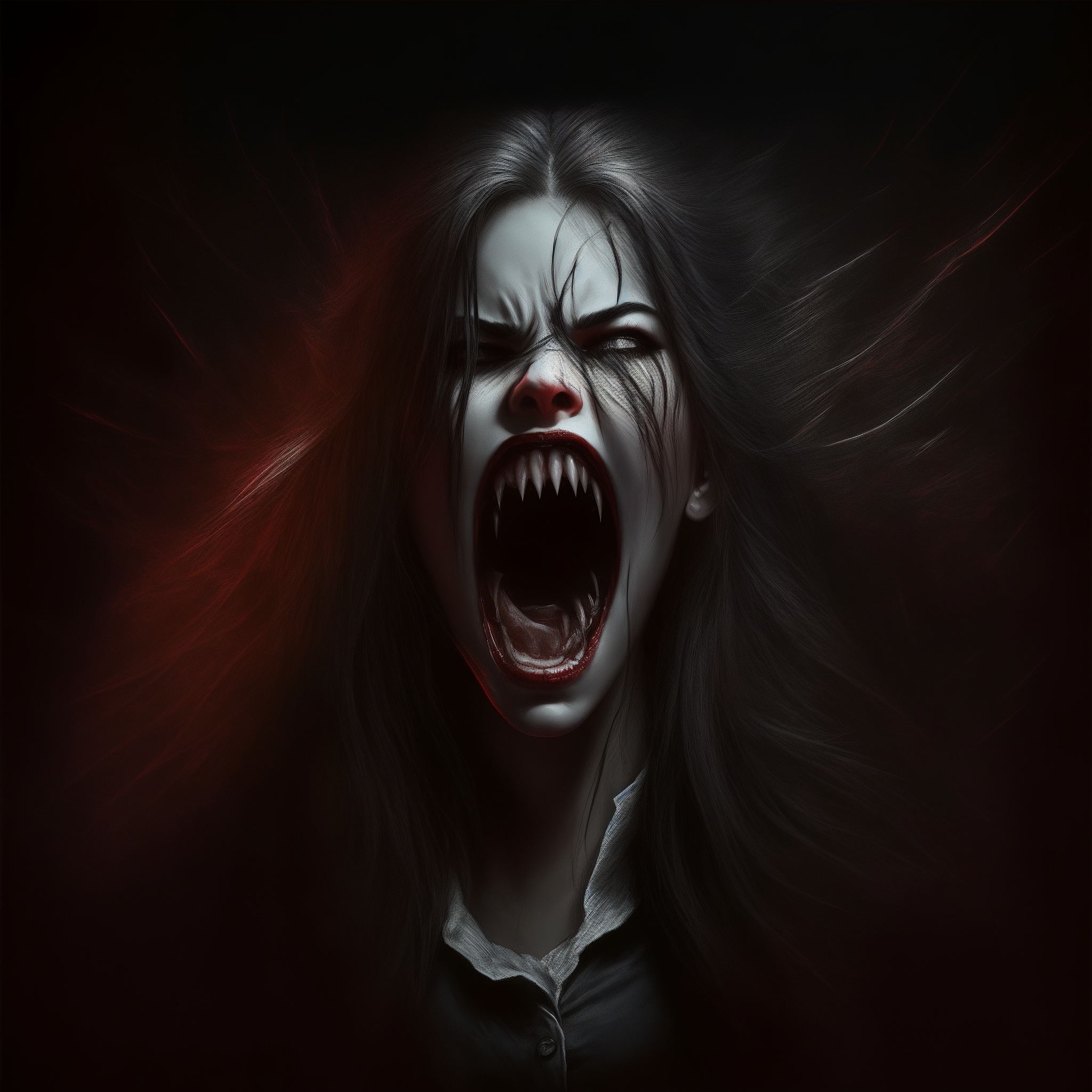 Vampire's Furious Roar - gothic wallpaper for OpersCraft