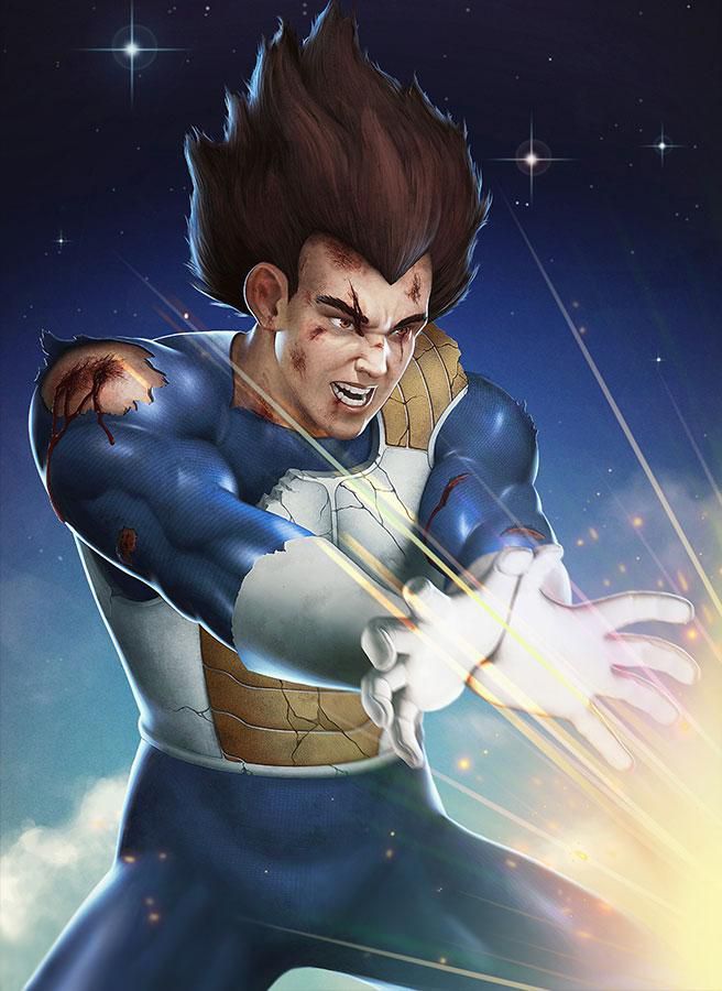 Vegeta's Fierce Energy Blast - dragon ball wallpaper for OpersCraft