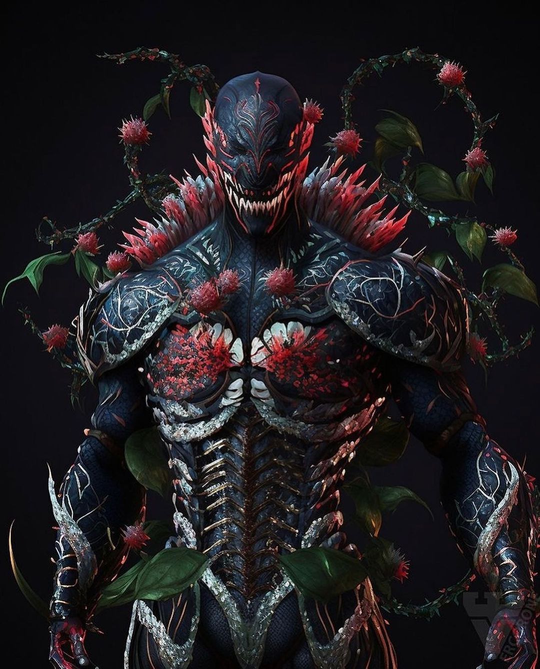 Venomous Floral Symbiote - fantasy wallpaper for OpersCraft