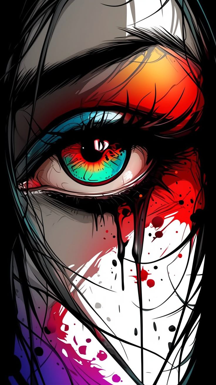 Vibrant Abstract Eye - ghetto wallpaper for OpersCraft