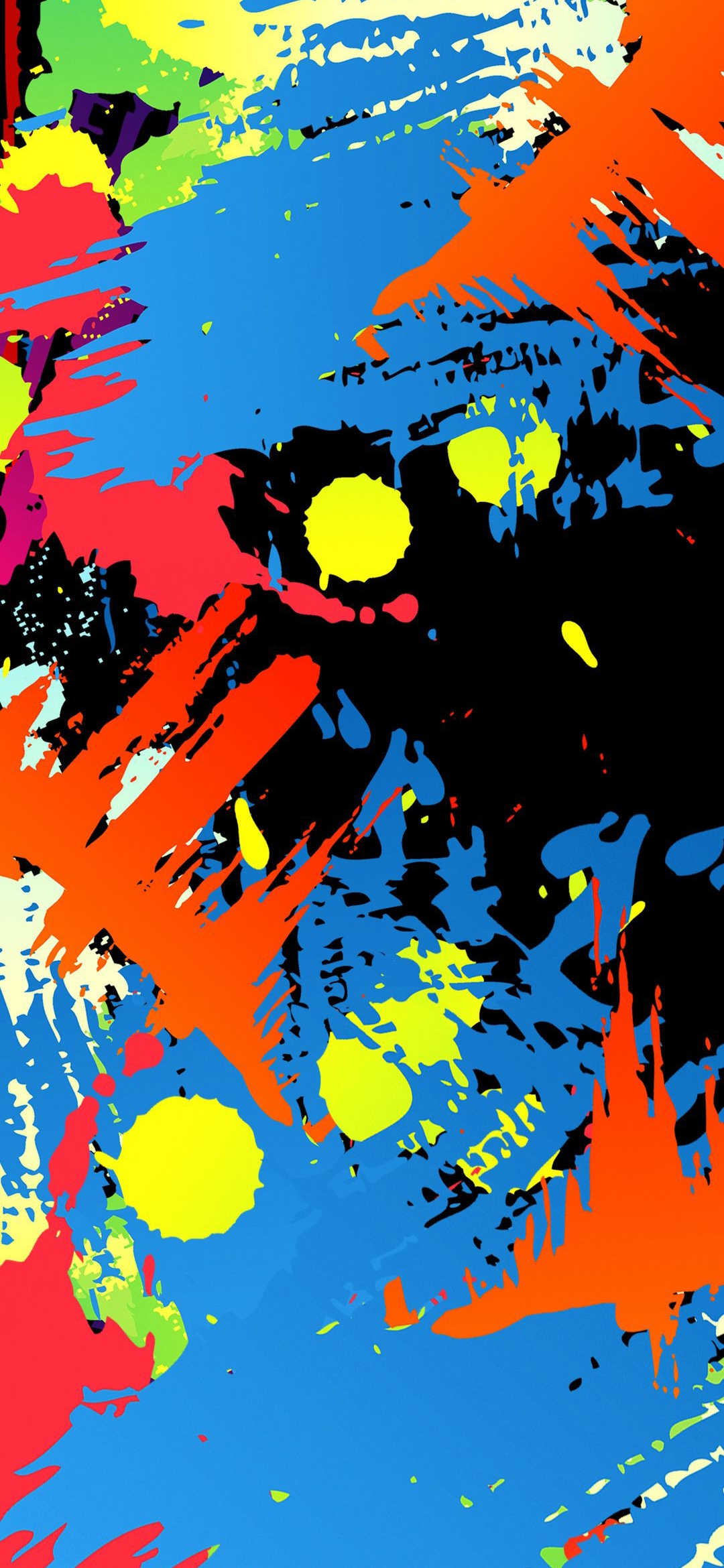 Vibrant Abstract Paint Splatter - ghetto wallpaper for OpersCraft