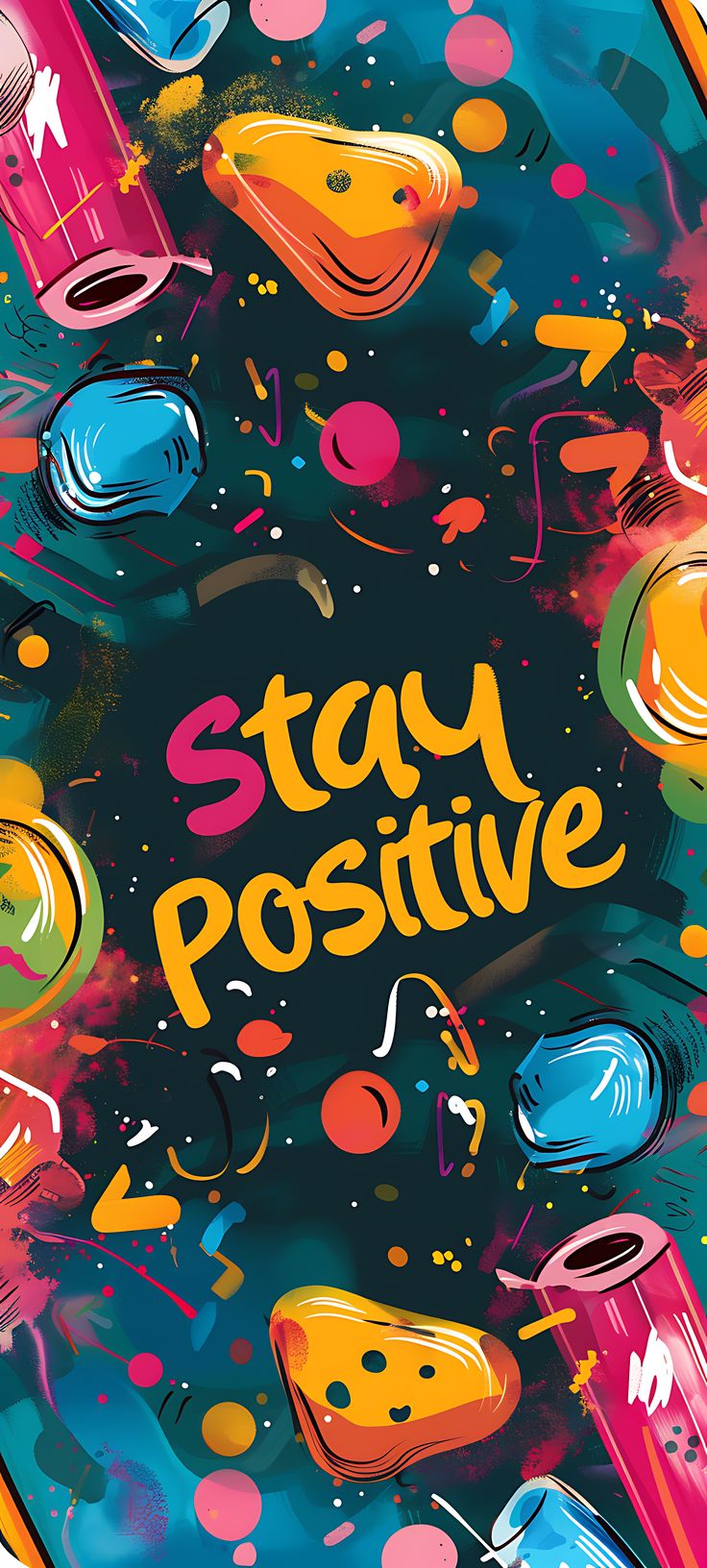 Vibrant Abstract Positivity - graffiti wallpaper for OpersCraft