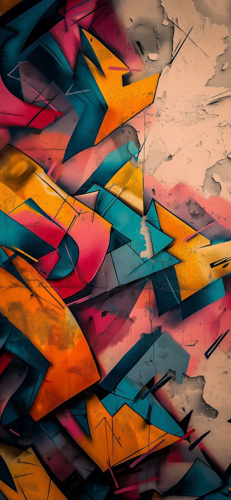 Vibrant Graffiti Wall Art - graffiti wallpaper for OpersCraft