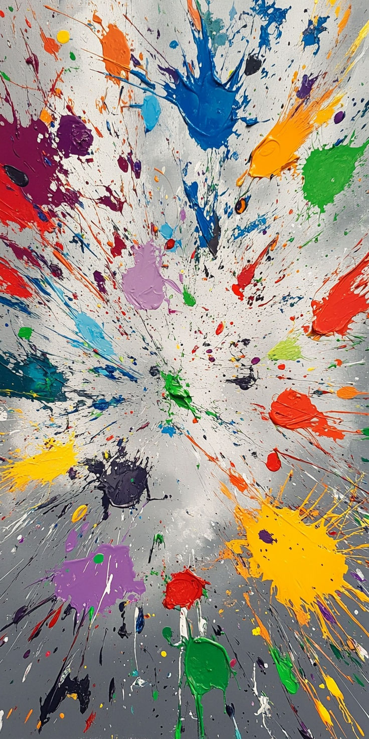 Vibrant Paint Splatter Art - ghetto wallpaper for OpersCraft