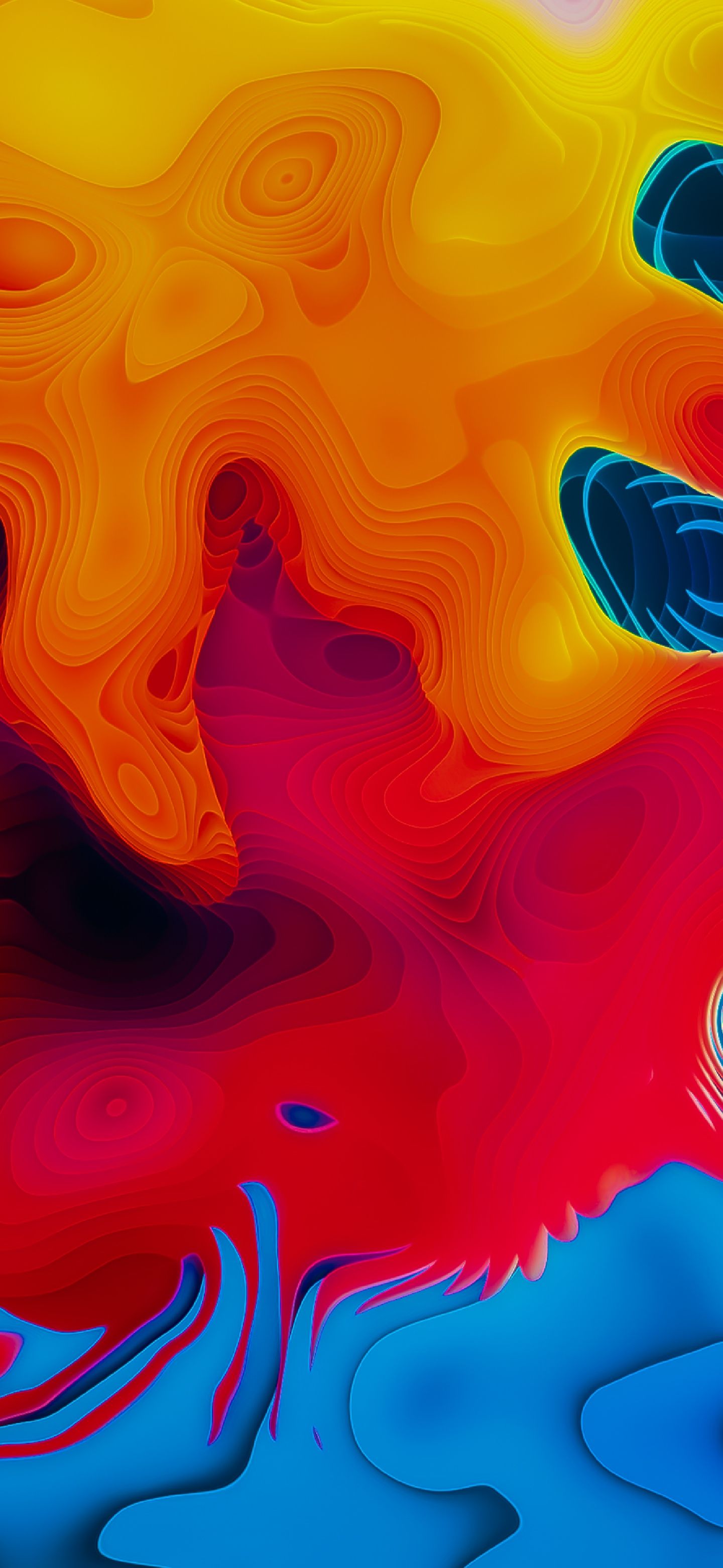 Vibrant Topographic Abstraction - abstract wallpaper for OpersCraft