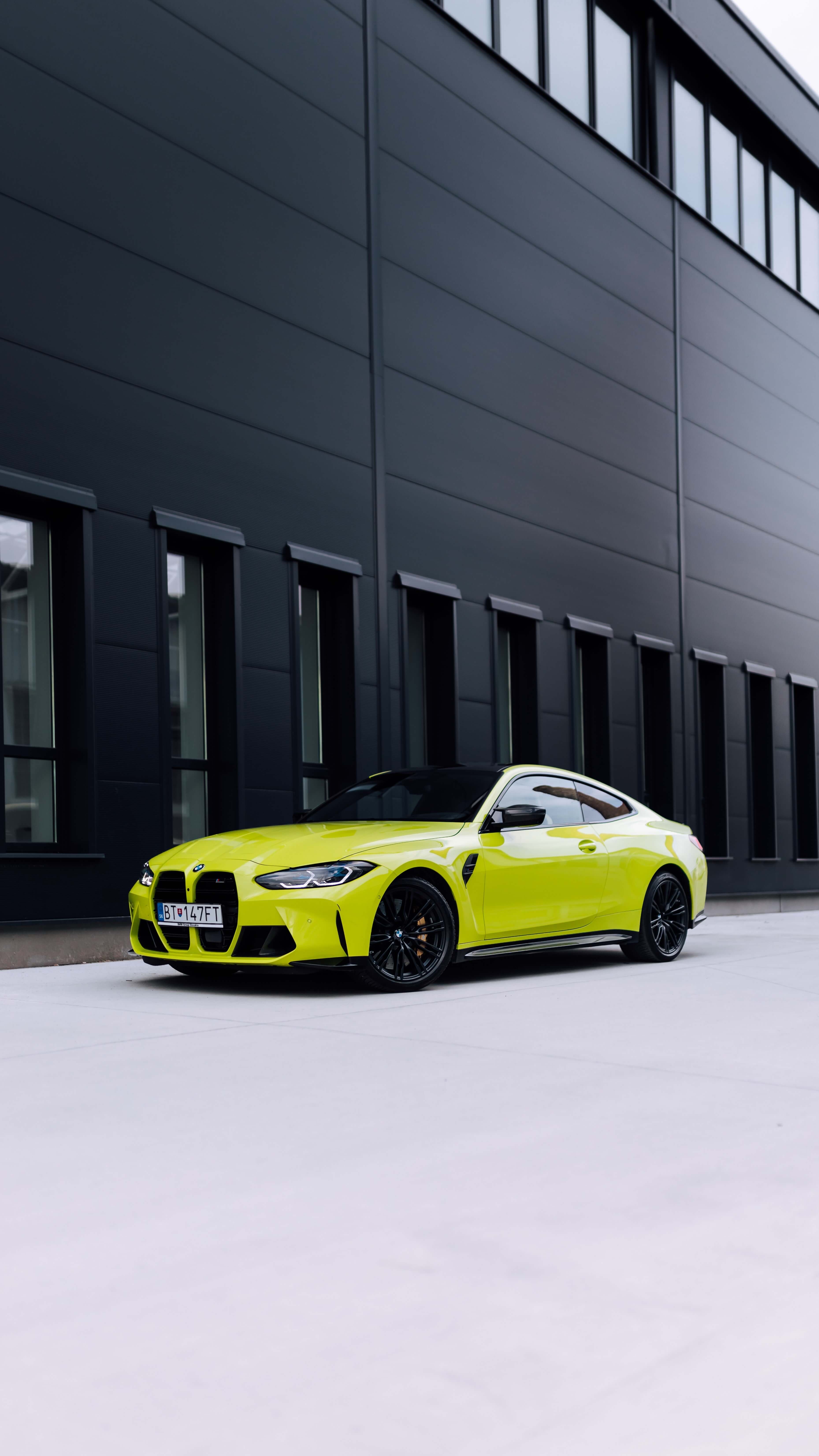 Vibrant Yellow BMW M4 - cars wallpaper for OpersCraft
