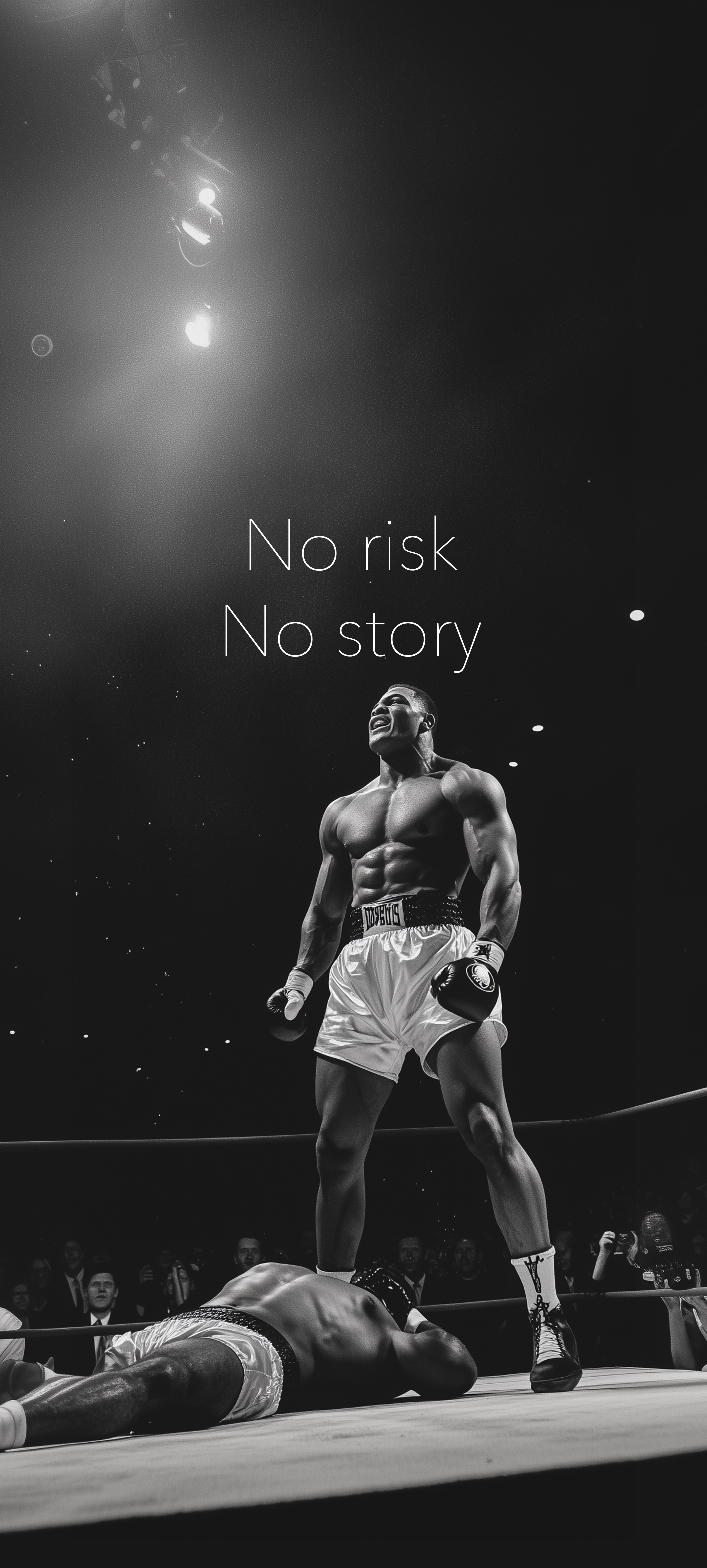 Victorious Boxer Monochrome - quotes wallpaper for OpersCraft