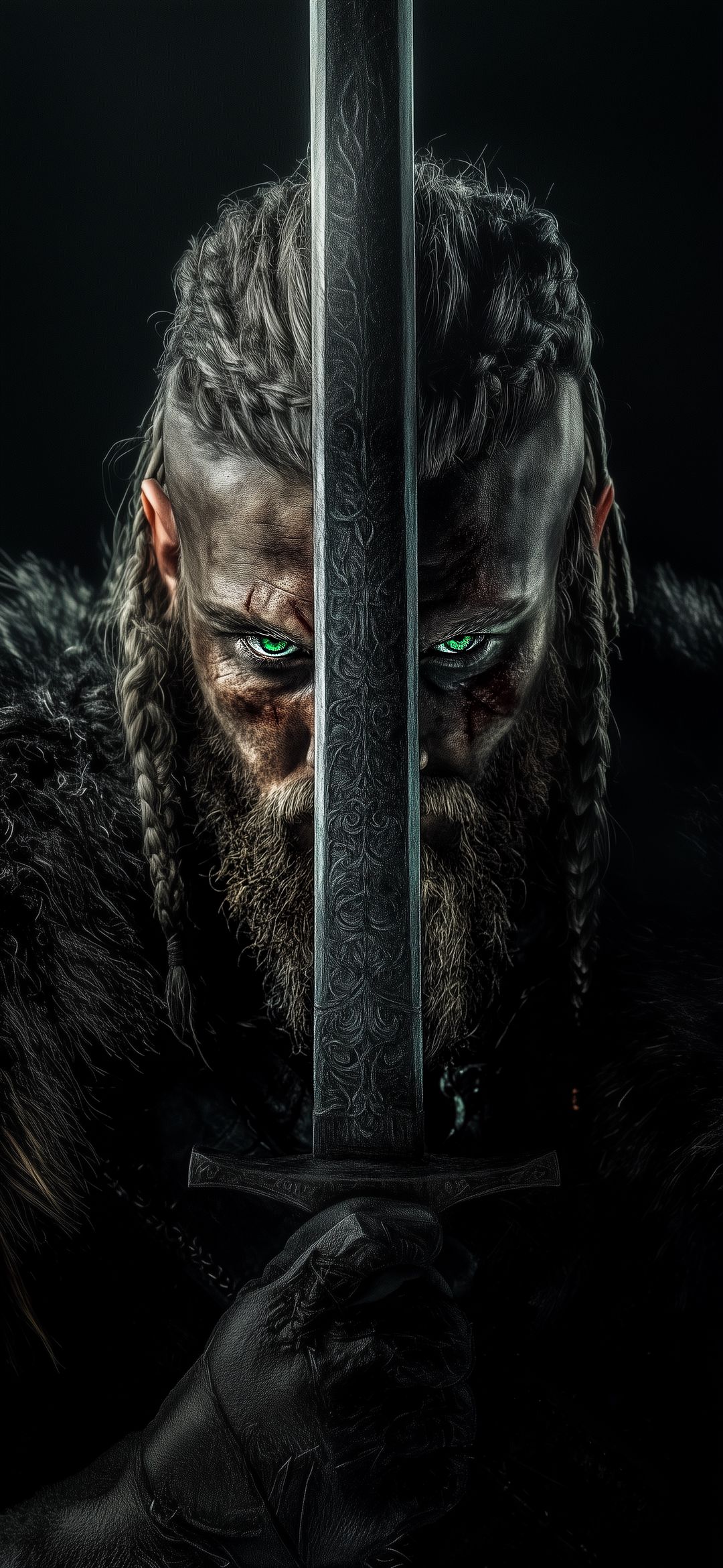Viking Warrior's Gaze - warrior wallpaper for OpersCraft