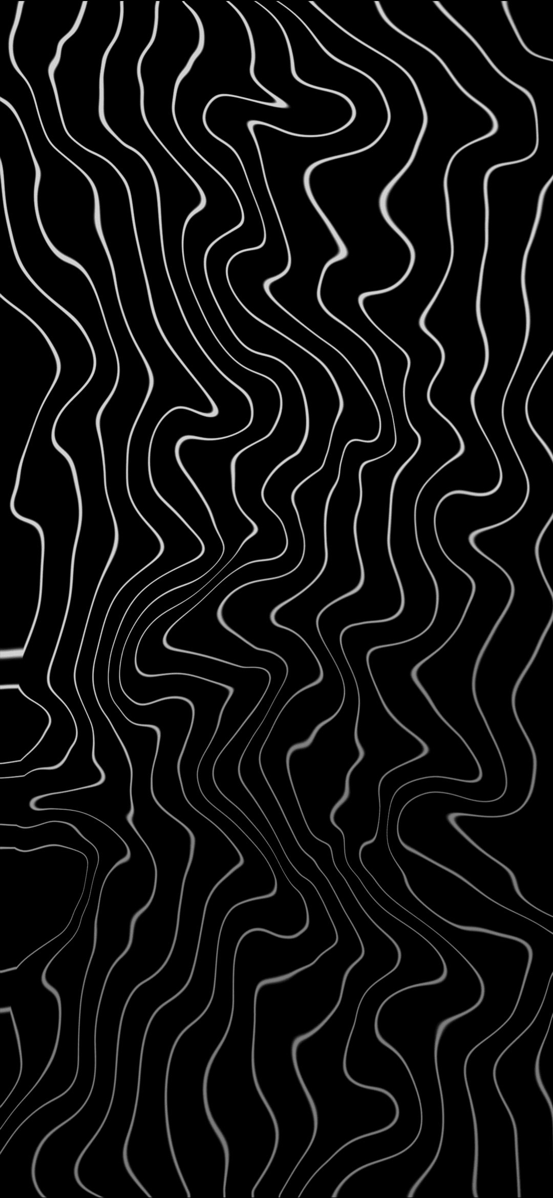 Wavy Lines Black - abstract wallpaper for OpersCraft