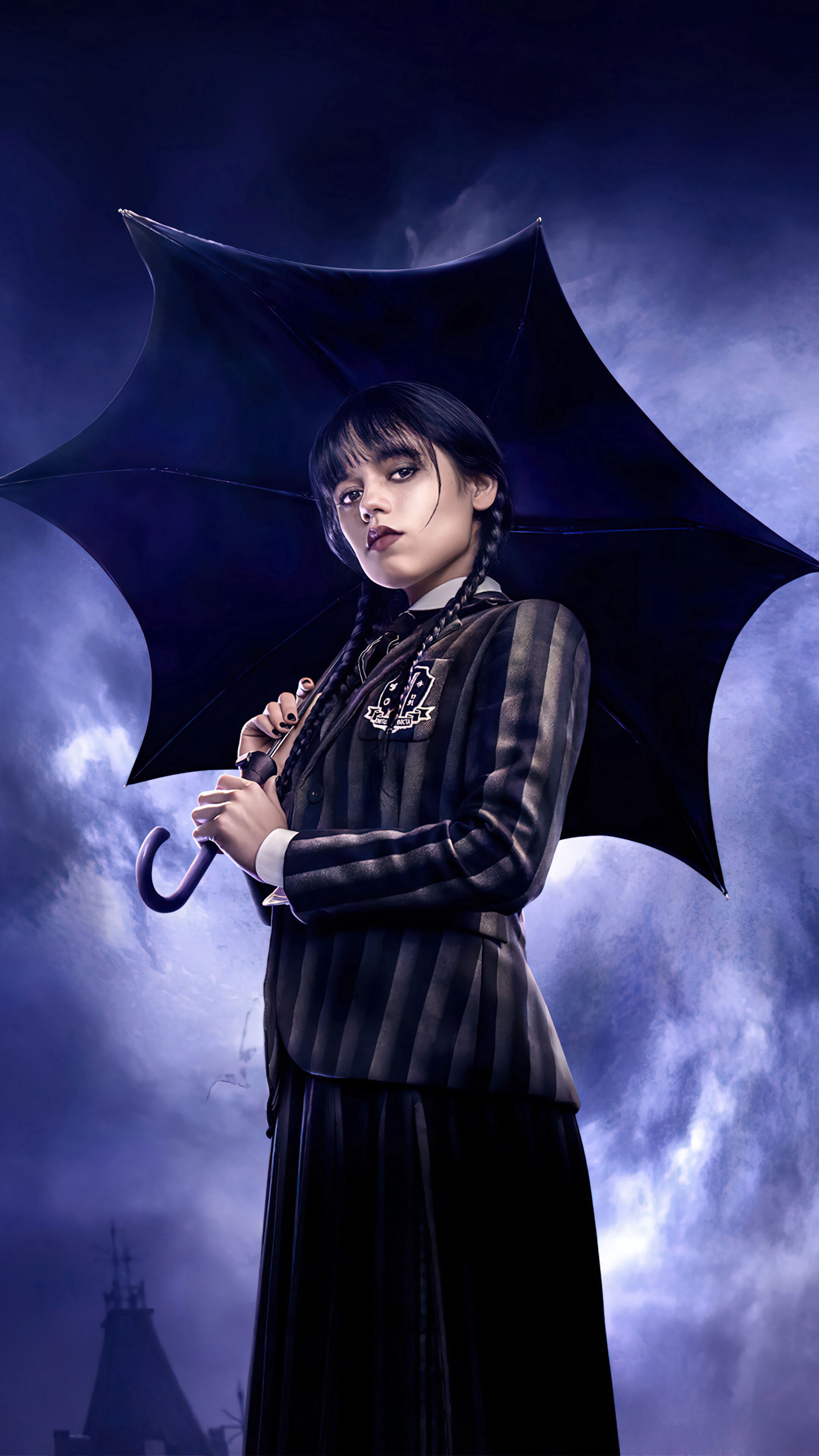 Wednesday's Gloomy Umbrella - gothic wallpaper for OpersCraft