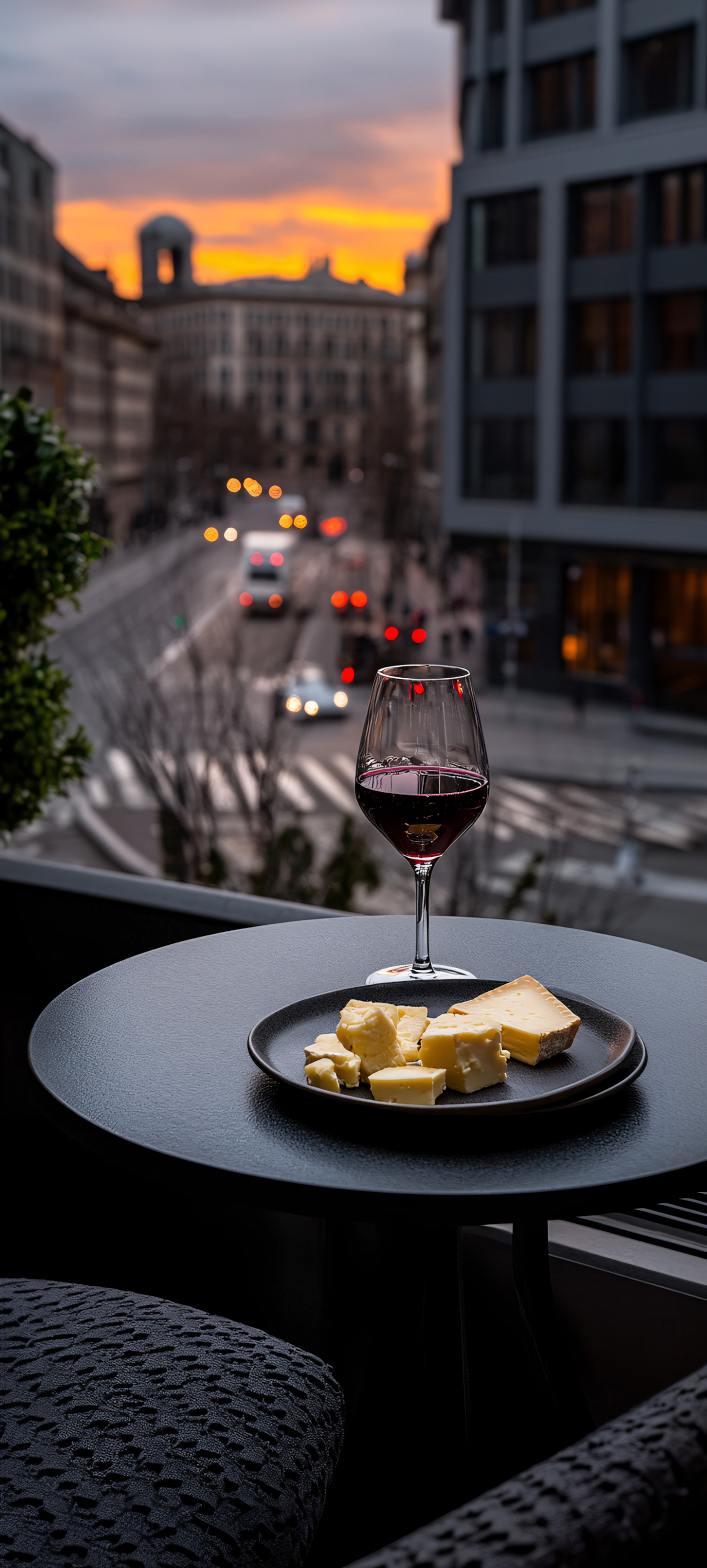 Wine and Cheese Sunset - food wallpaper for OpersCraft