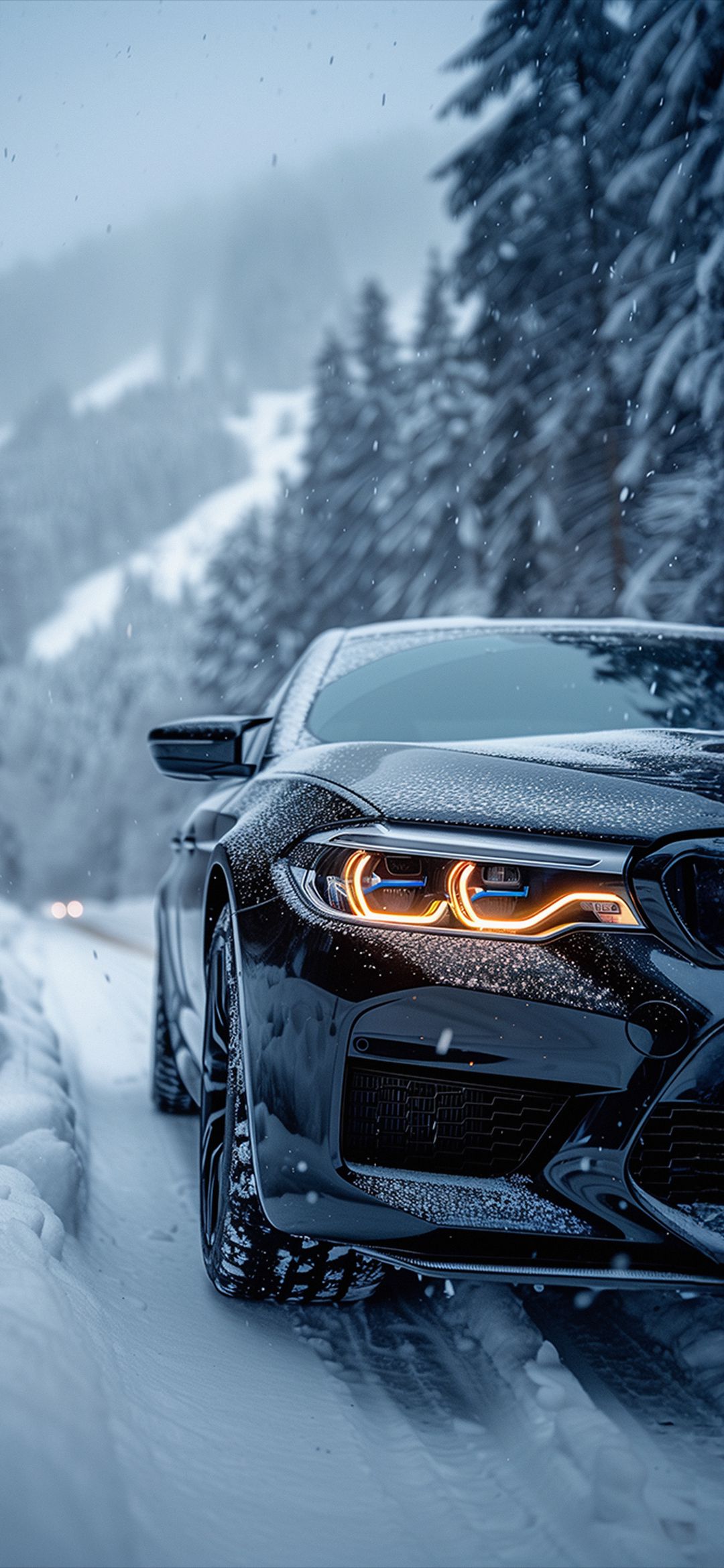 Winter BMW Drive - cars wallpaper for OpersCraft