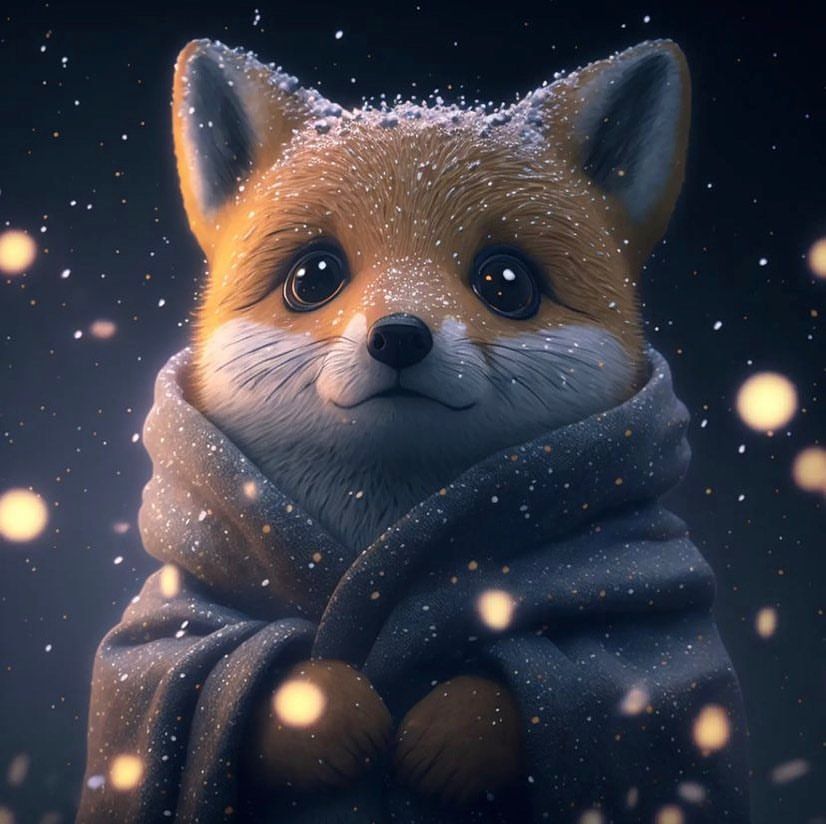 Winter Fox Portrait - animals wallpaper for OpersCraft