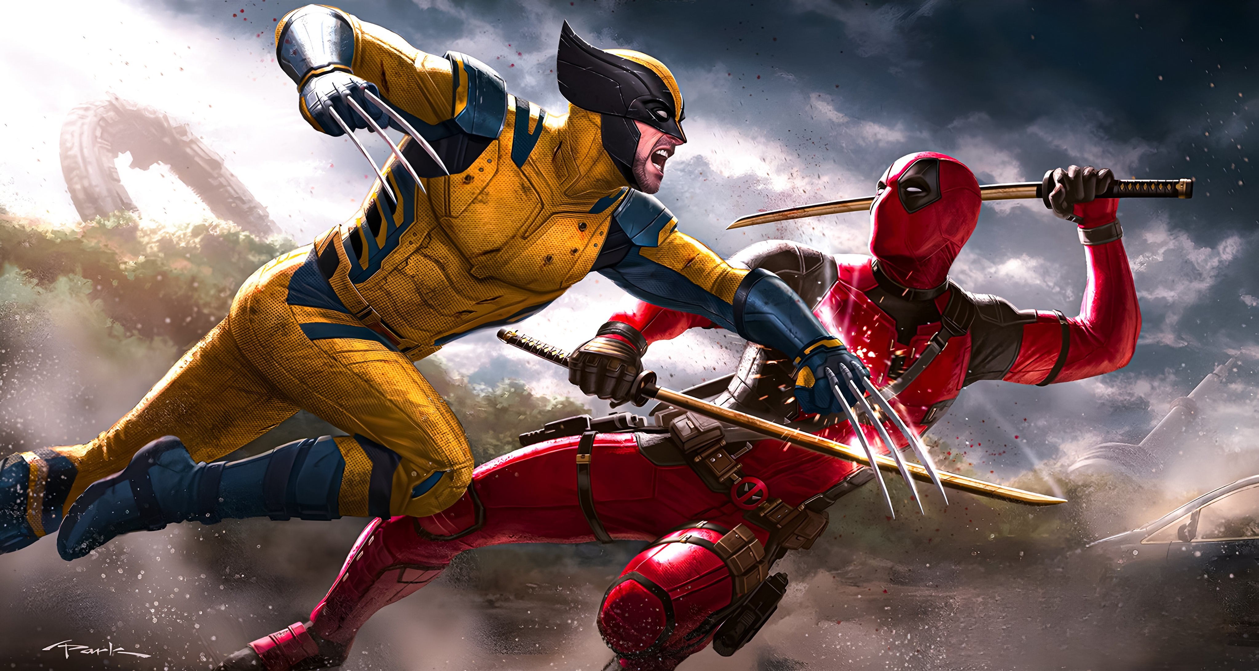 Wolverine vs Deadpool Clash - marvel wallpaper for OpersCraft