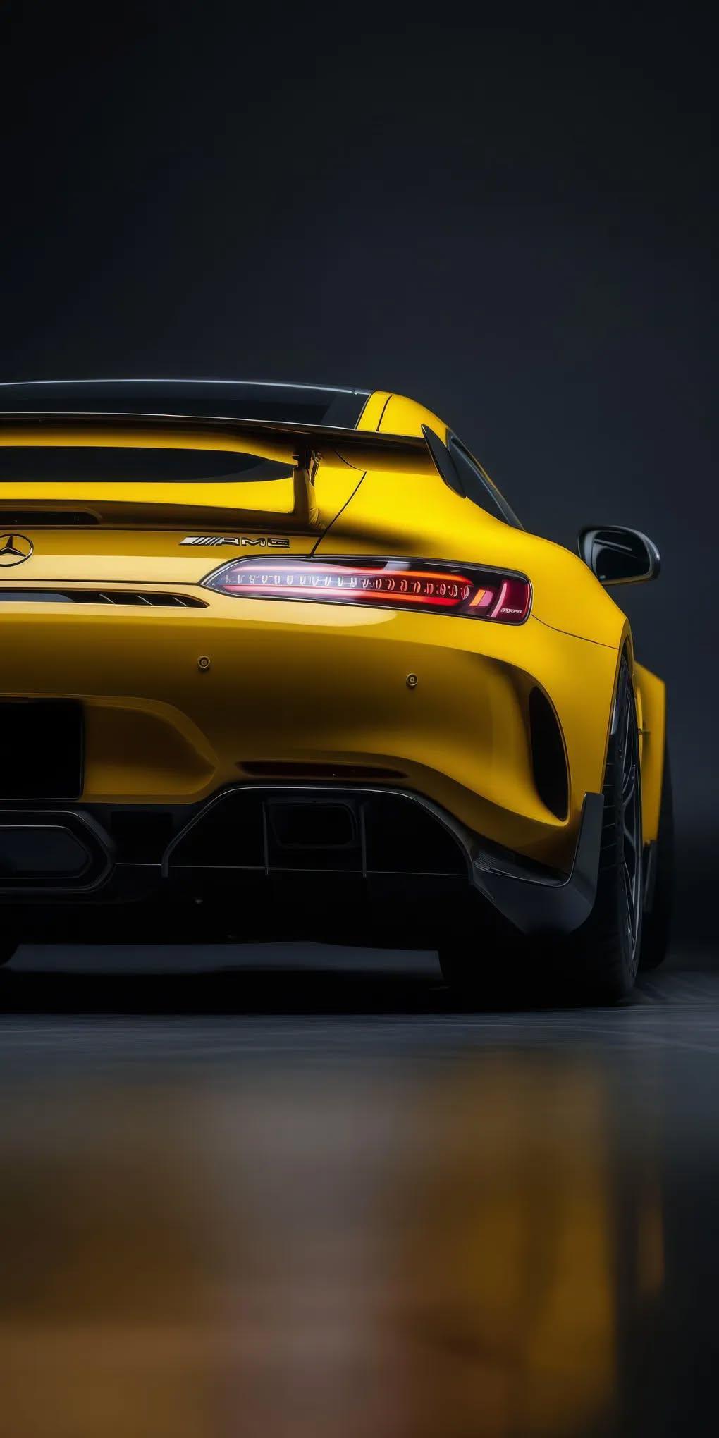 Yellow AMG GT Black - cars wallpaper for OpersCraft