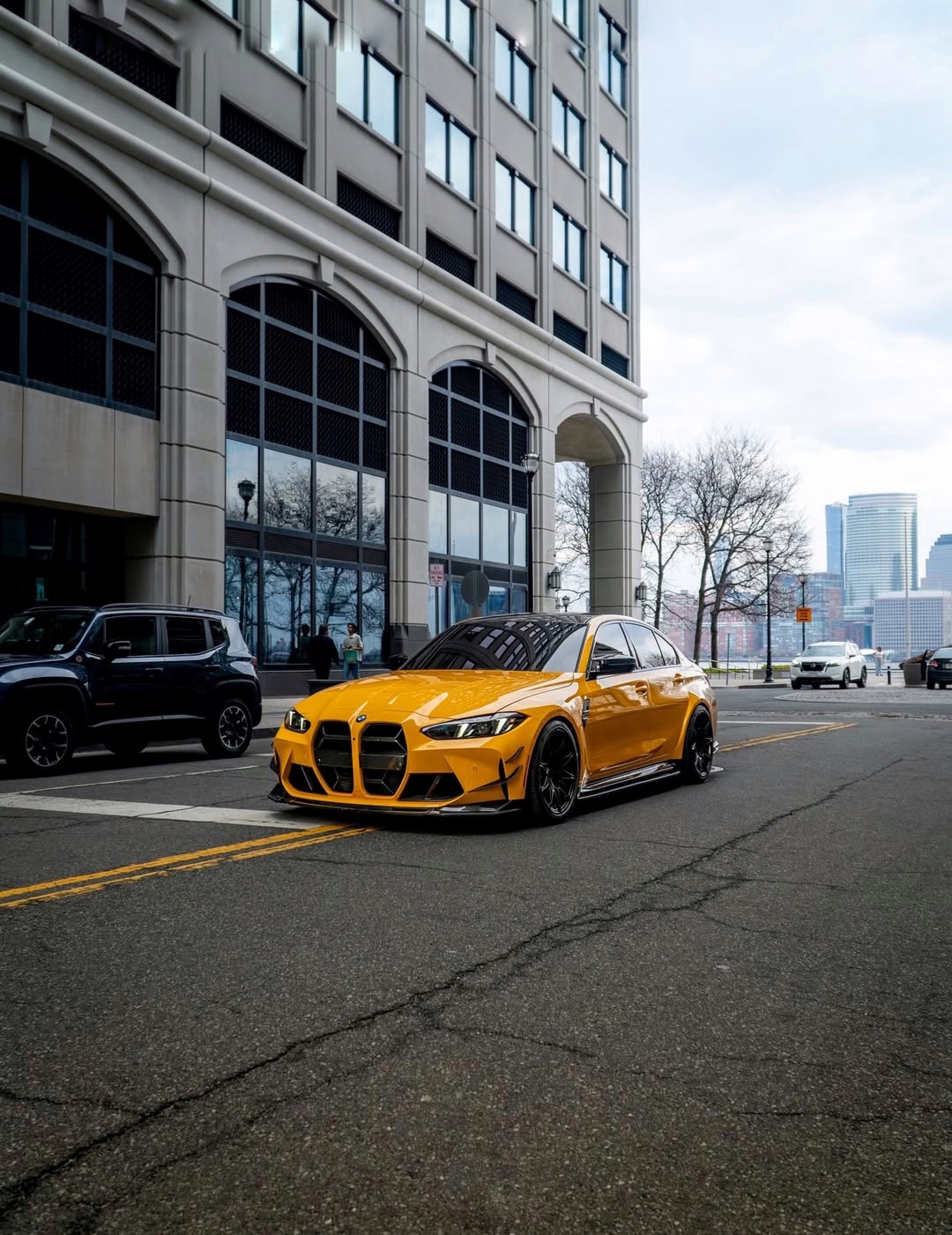 Yellow BMW M3 Sedan - cars wallpaper for OpersCraft