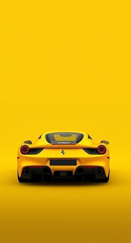 Yellow Ferrari Sports Car - dope wallpaper for OpersCraft