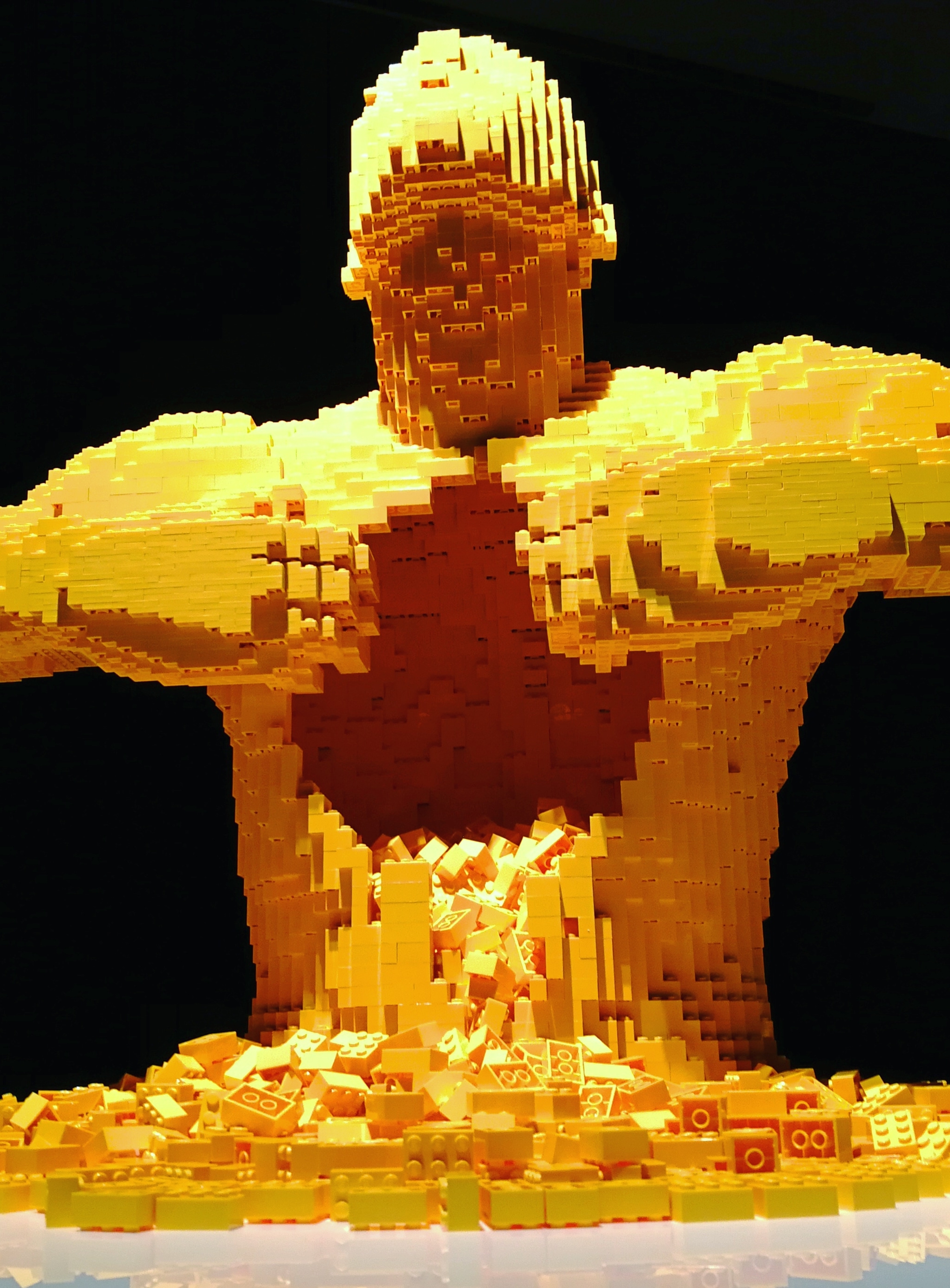 Yellow Lego Sculpture - minecraft wallpaper for OpersCraft