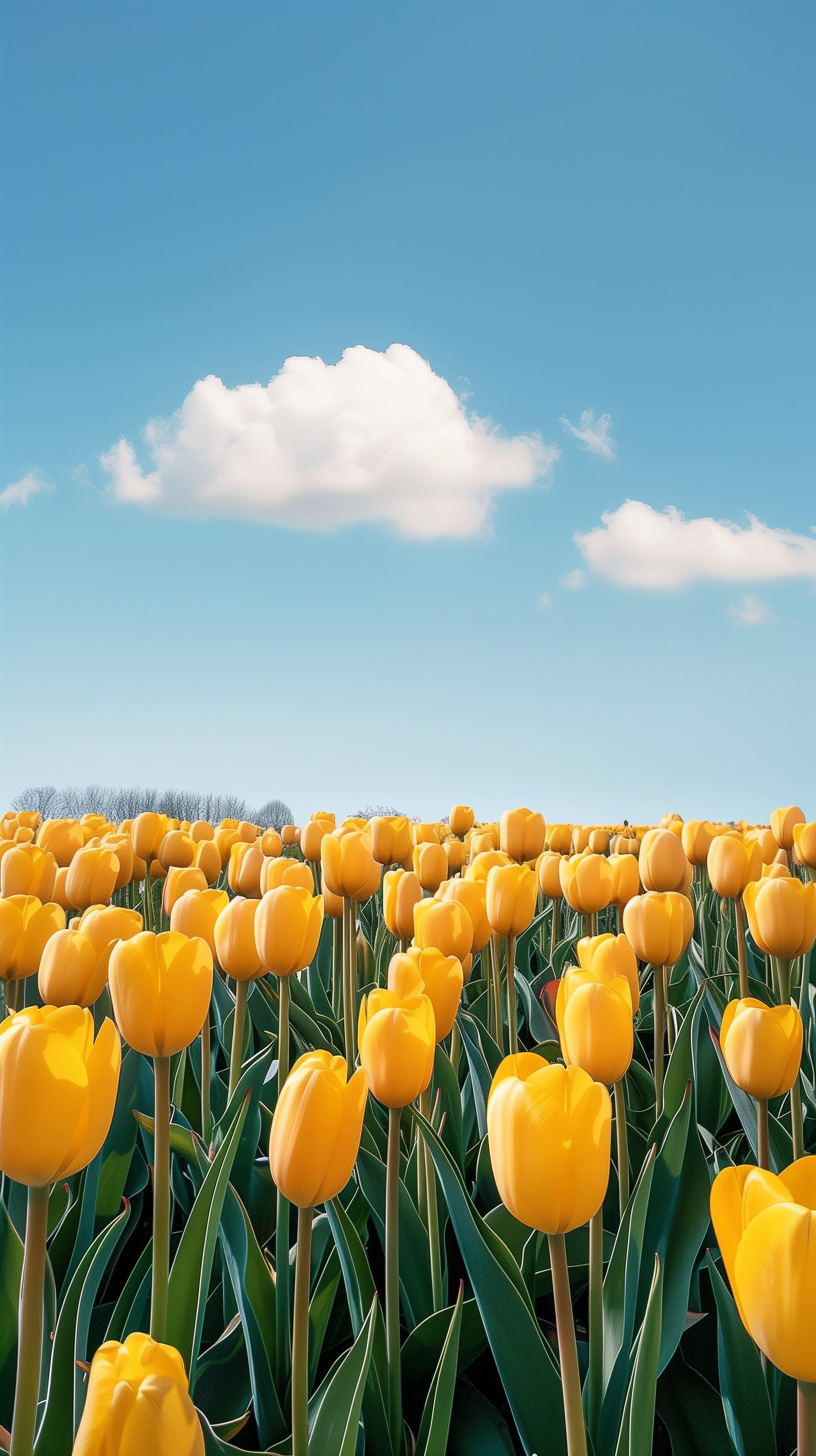Yellow Tulip Field - flowers wallpaper for OpersCraft