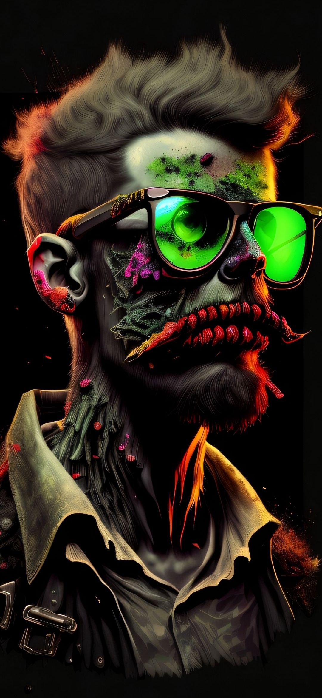 Zombie with Green Glasses - random wallpaper for OpersCraft