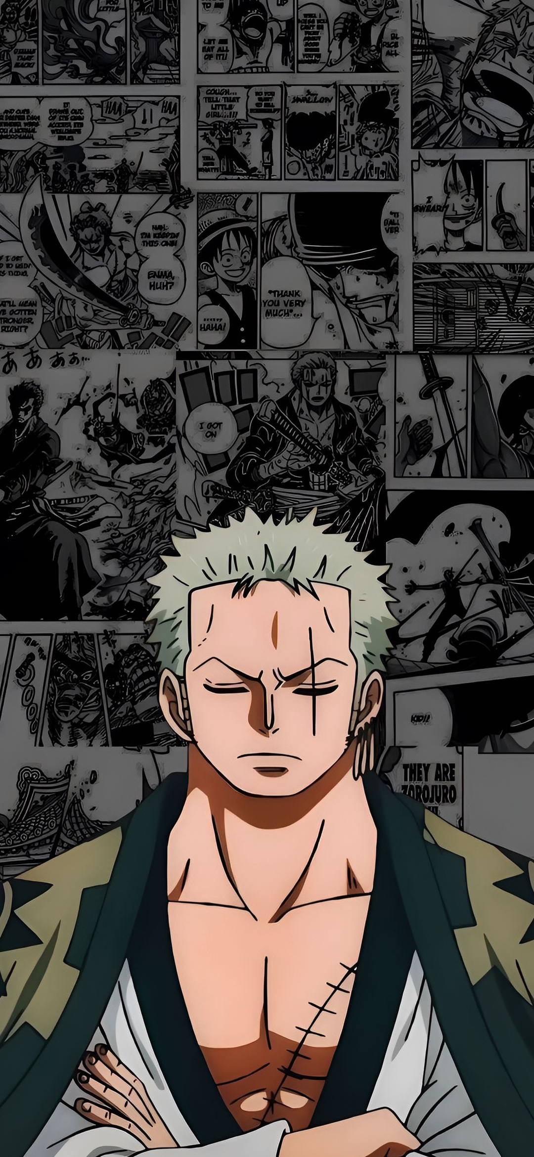 Zoro Manga Collage - one piece wallpaper for OpersCraft