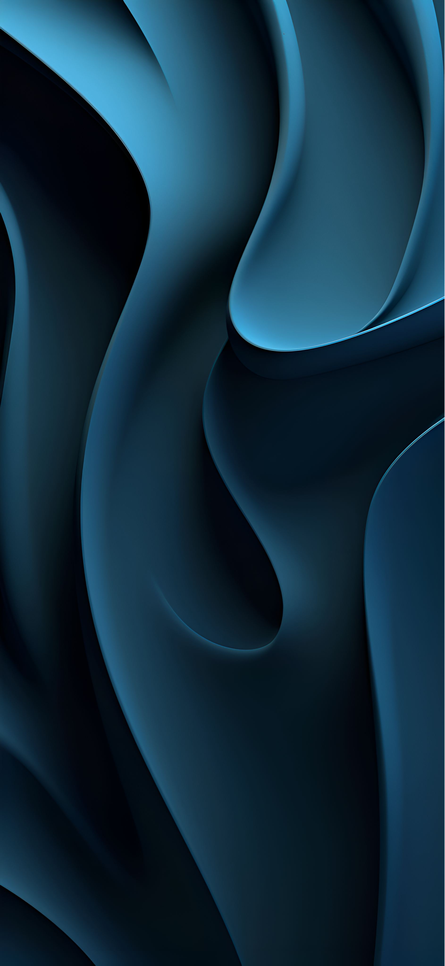 Smooth Blue Abstract Waves - abstract wallpaper for StockWalls