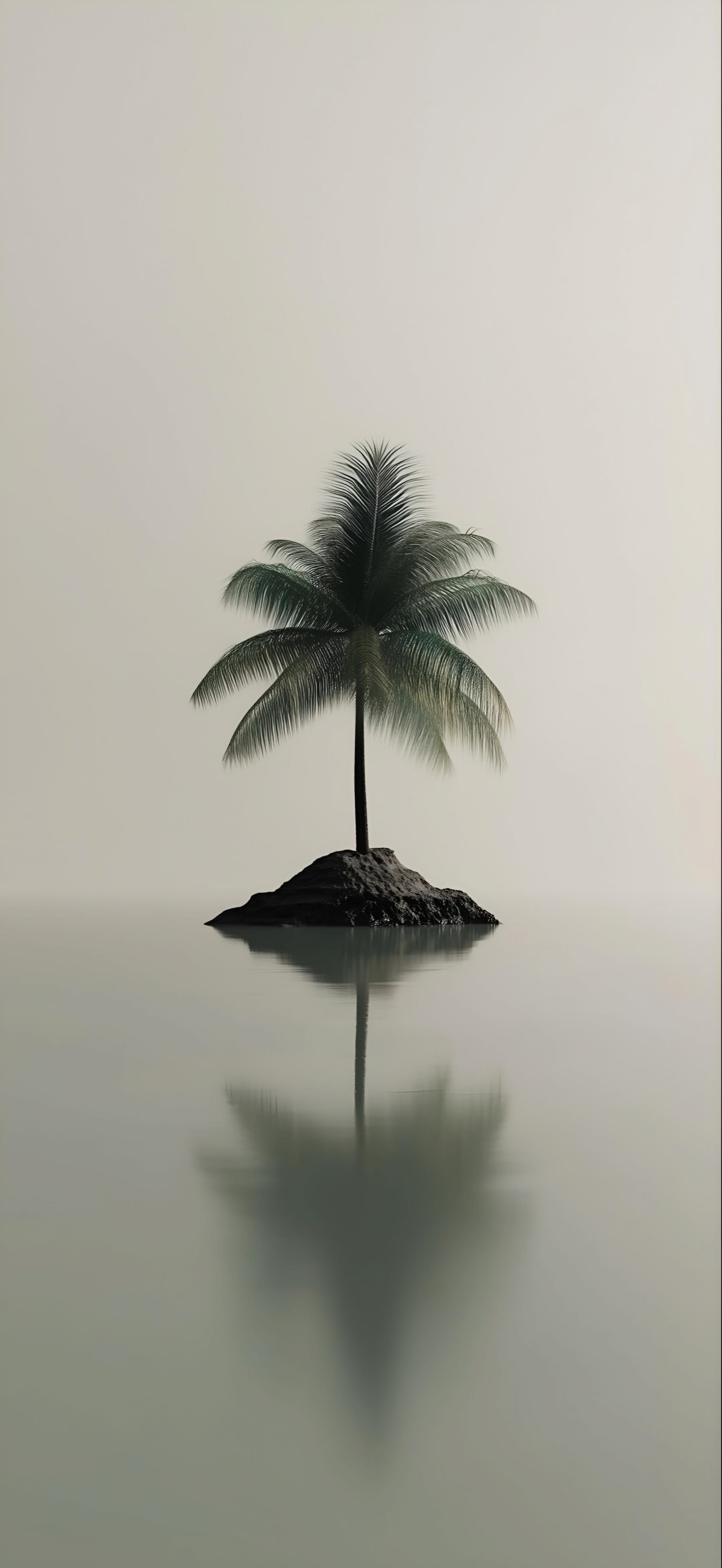 Lonely Tropical Palm Island - tropical wallpaper for StockWalls