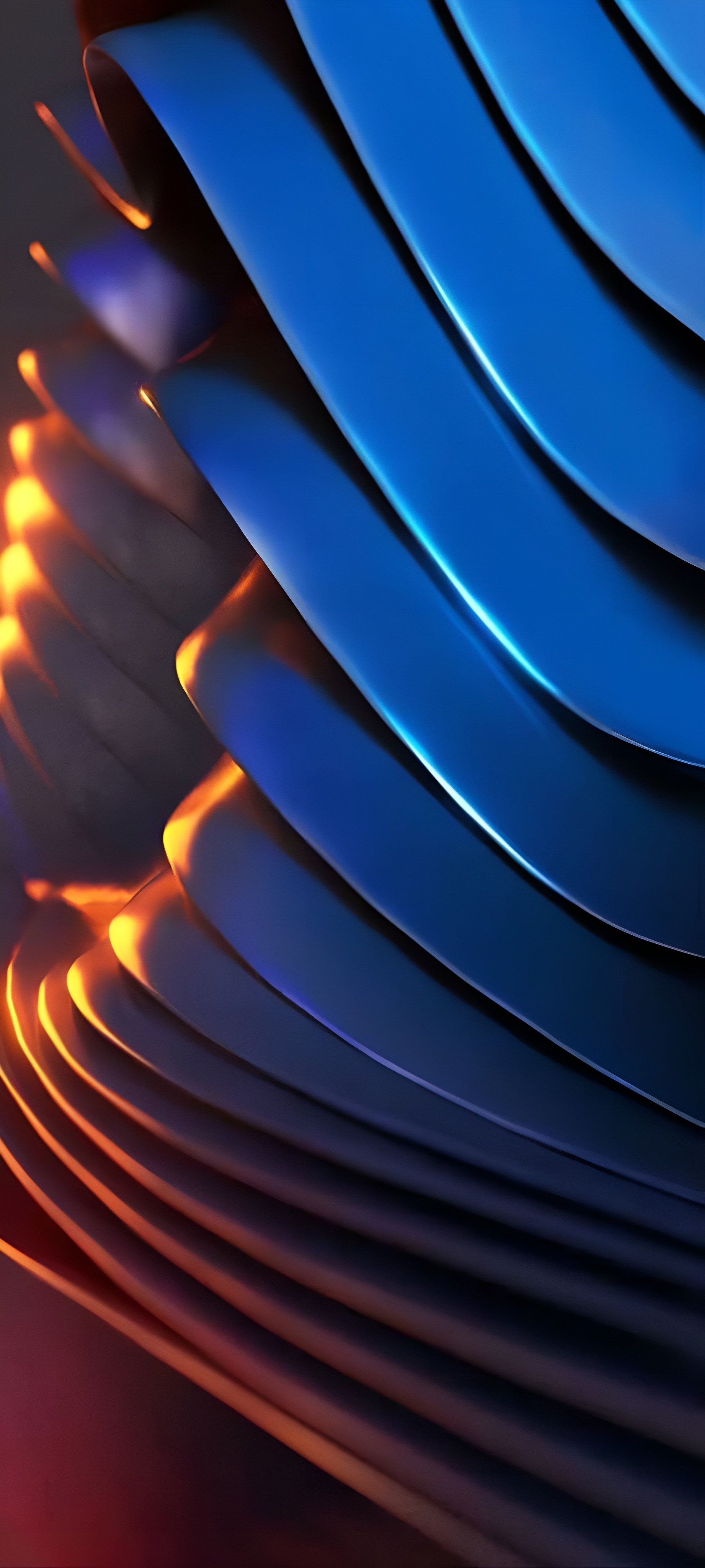 Glowing Blue Abstract Waves - abstract wallpaper for StockWalls