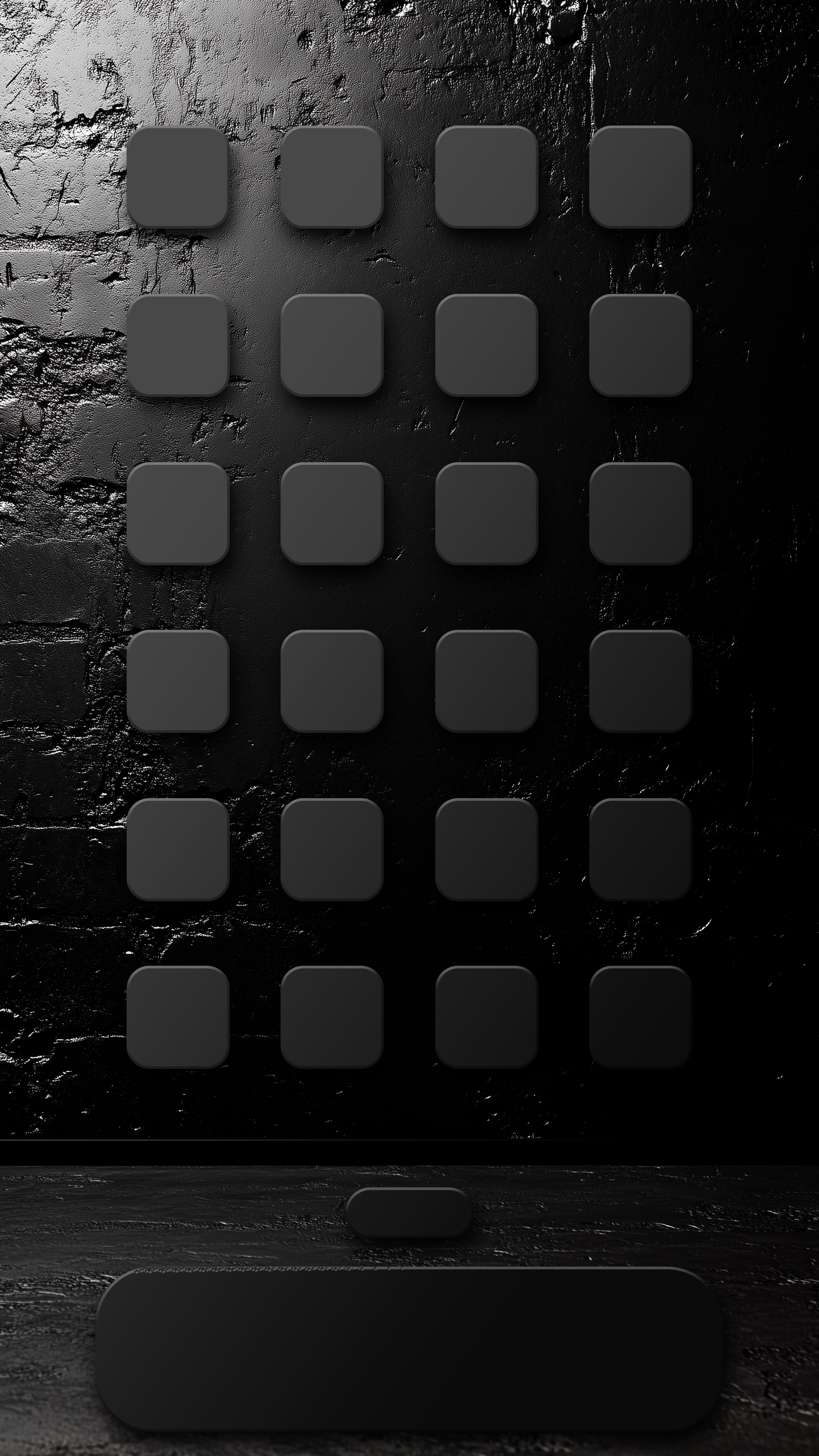 Dark Matte App Organizer - apple wallpaper for StockWalls