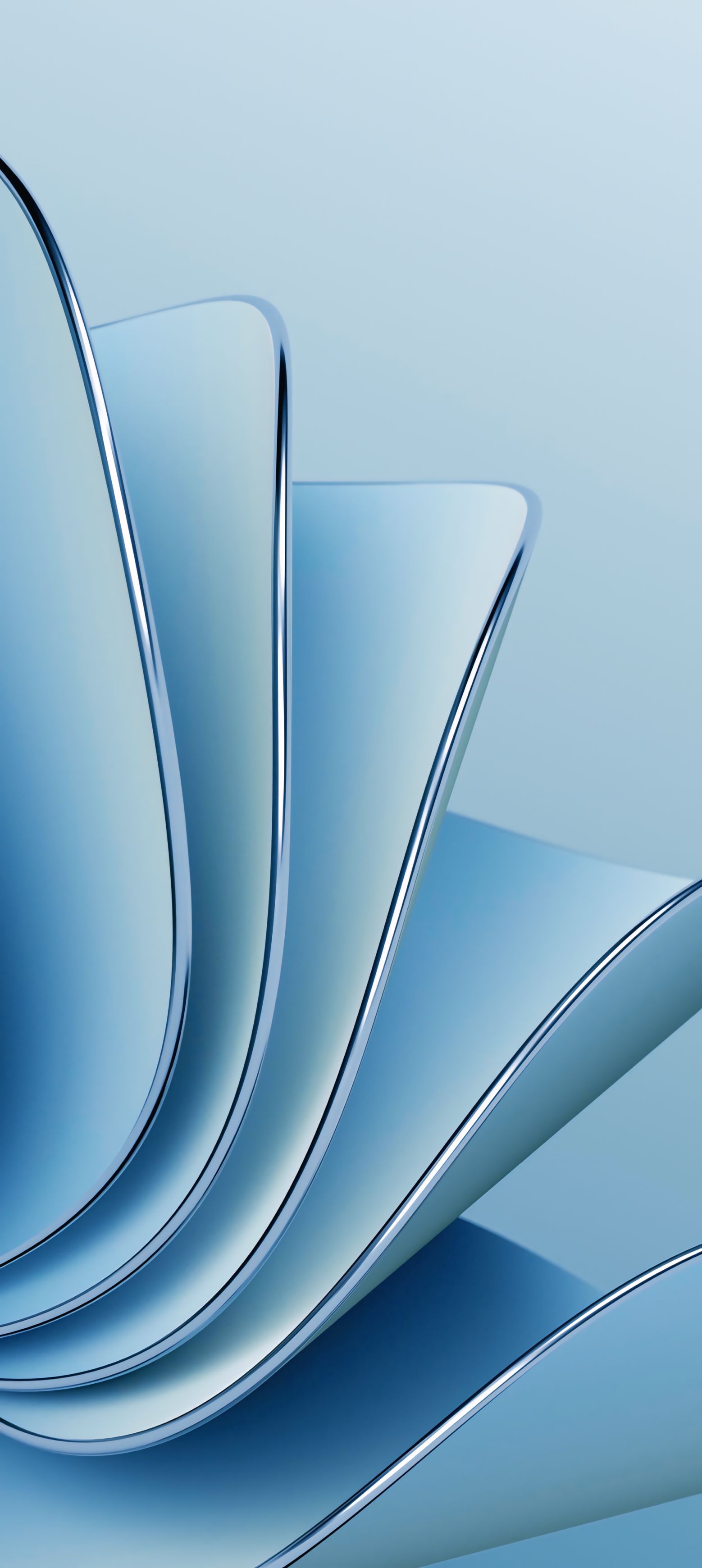 Smooth Blue Abstract Curves - abstract wallpaper for StockWalls