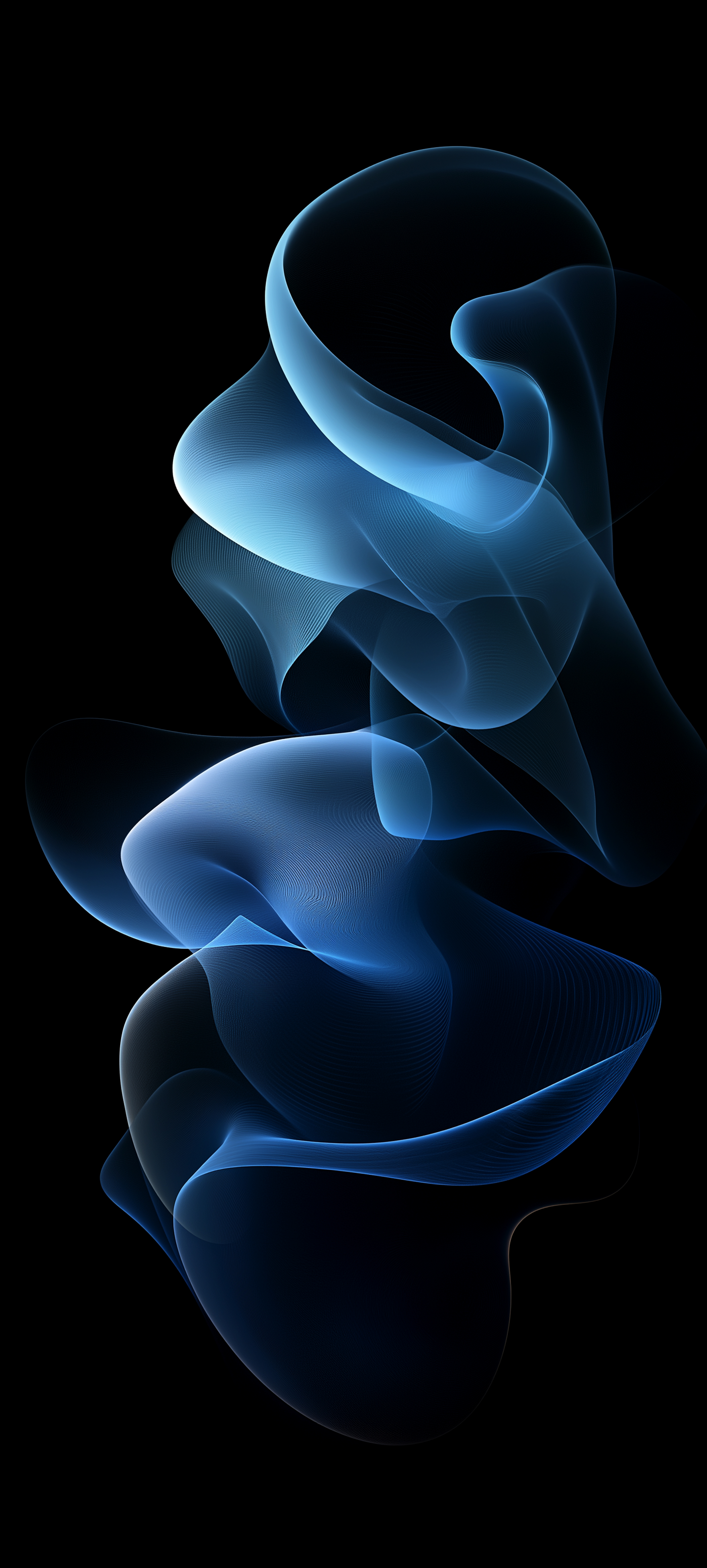 Blue Flowing Abstract Waves - abstract wallpaper for StockWalls