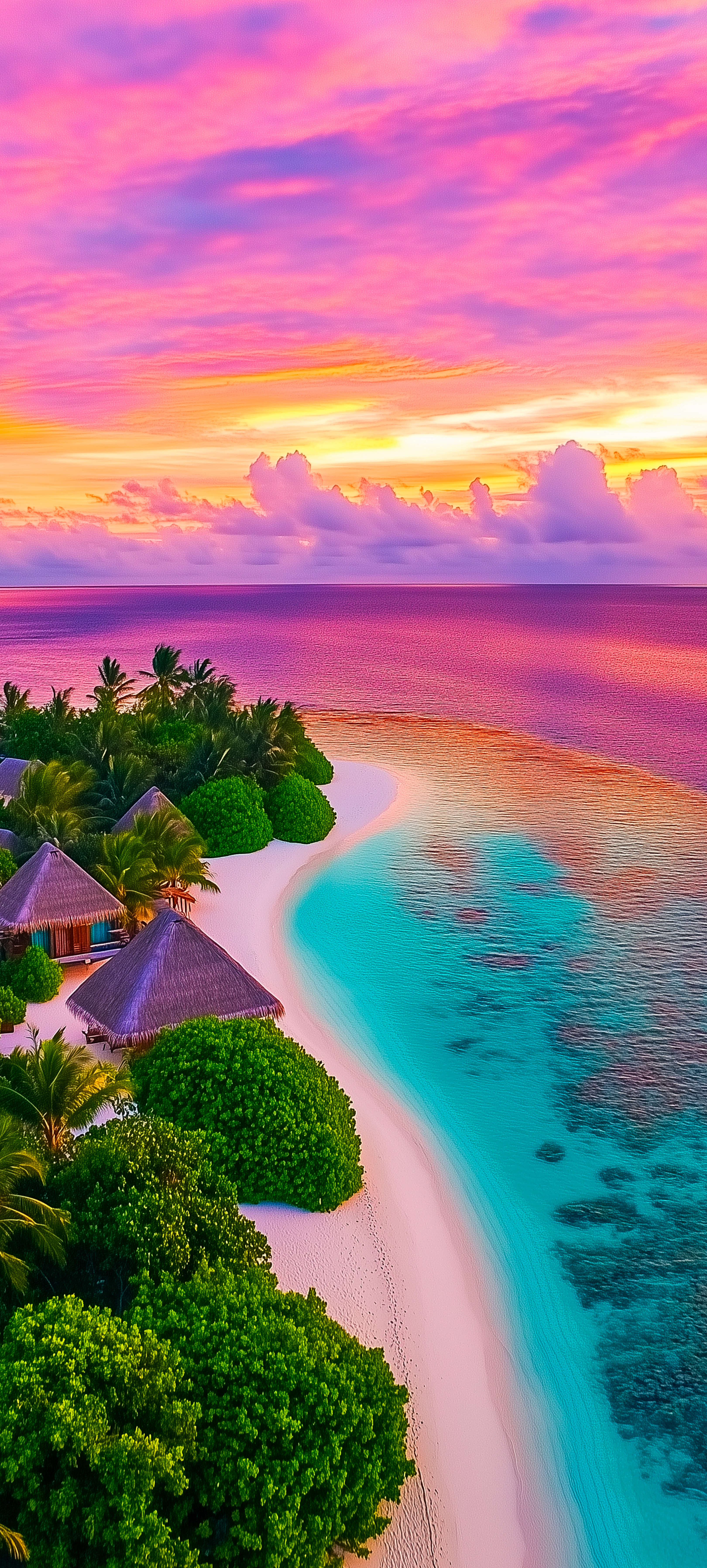 Tropical Beach Sunset Paradise - beach wallpaper for StockWalls