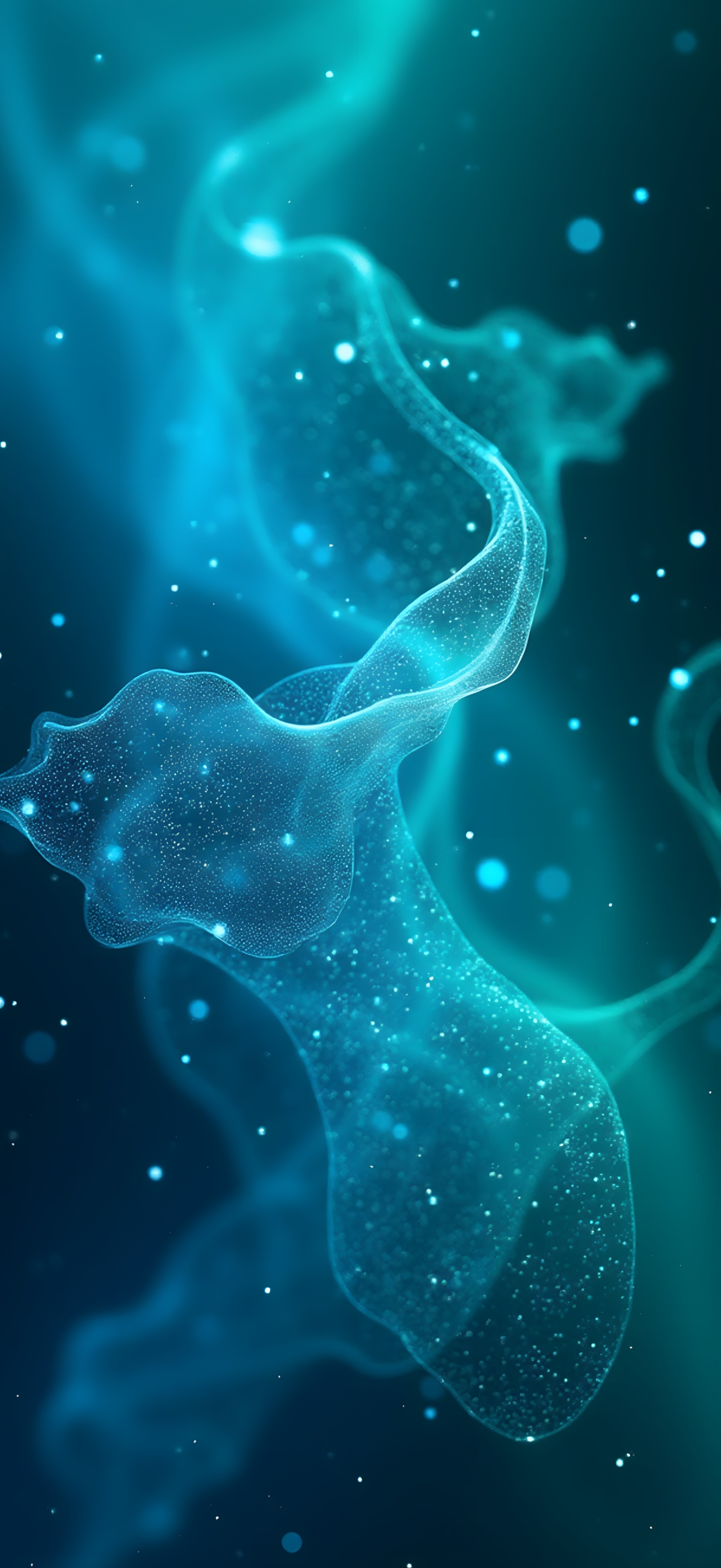Ethereal Blue Abstract Flow - abstract wallpaper for StockWalls