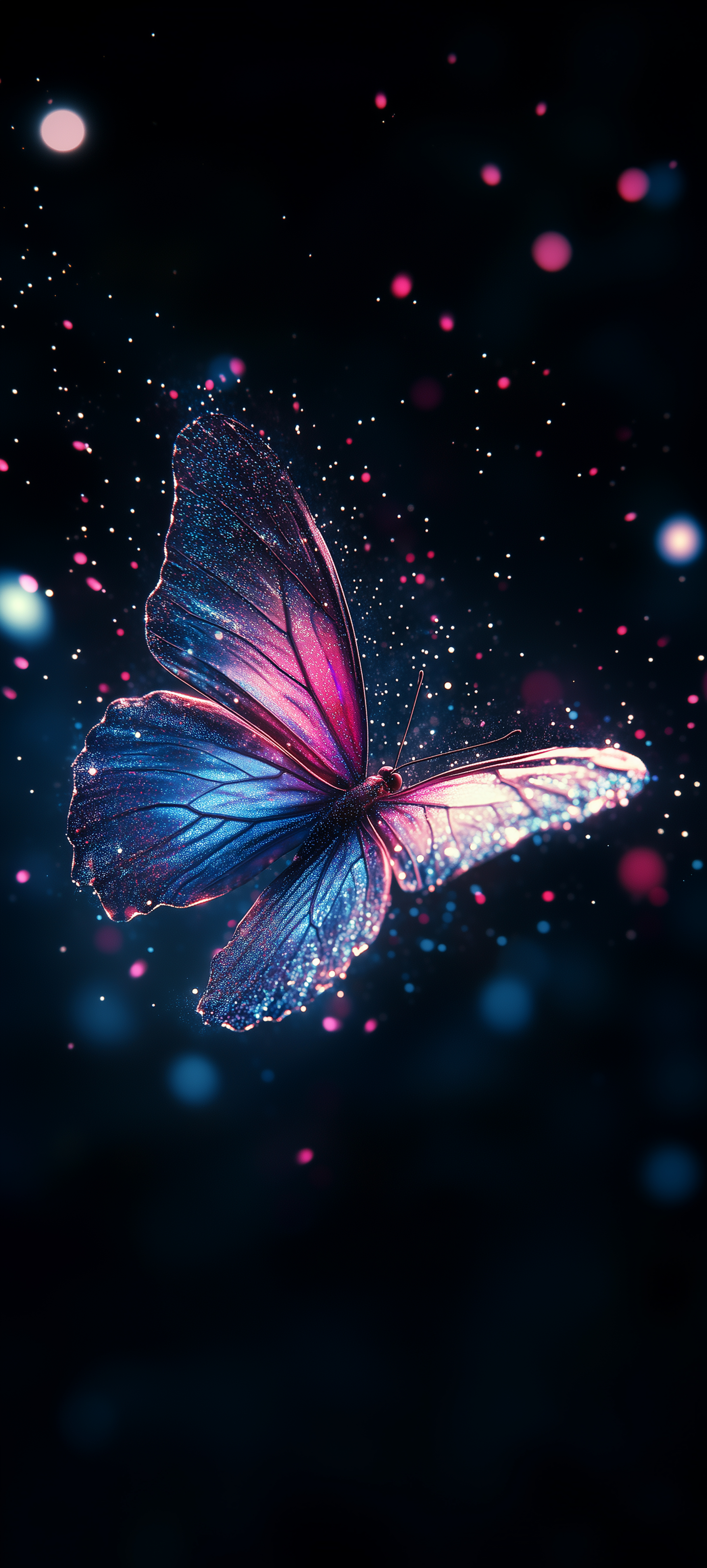 Glowing Neon Butterfly Art - neon wallpaper for StockWalls