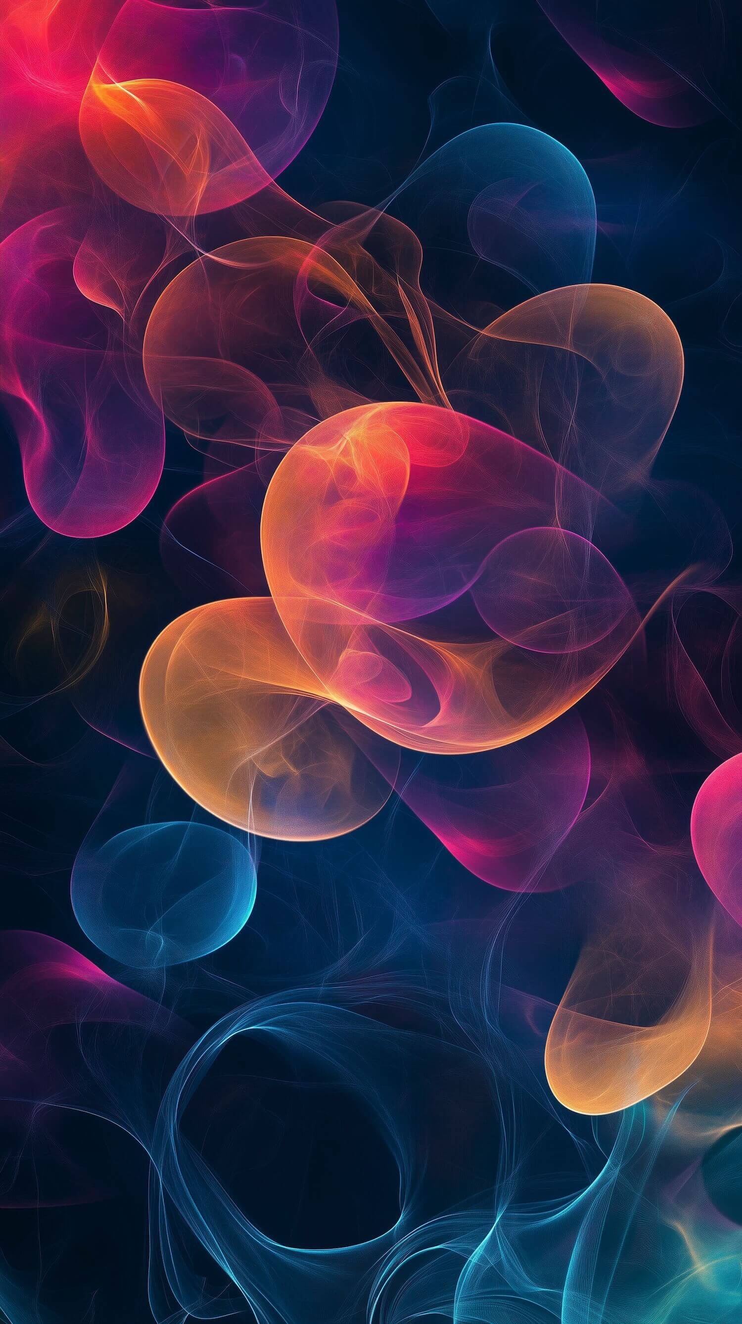 Vibrant Abstract Neon Orbs - abstract wallpaper for StockWalls