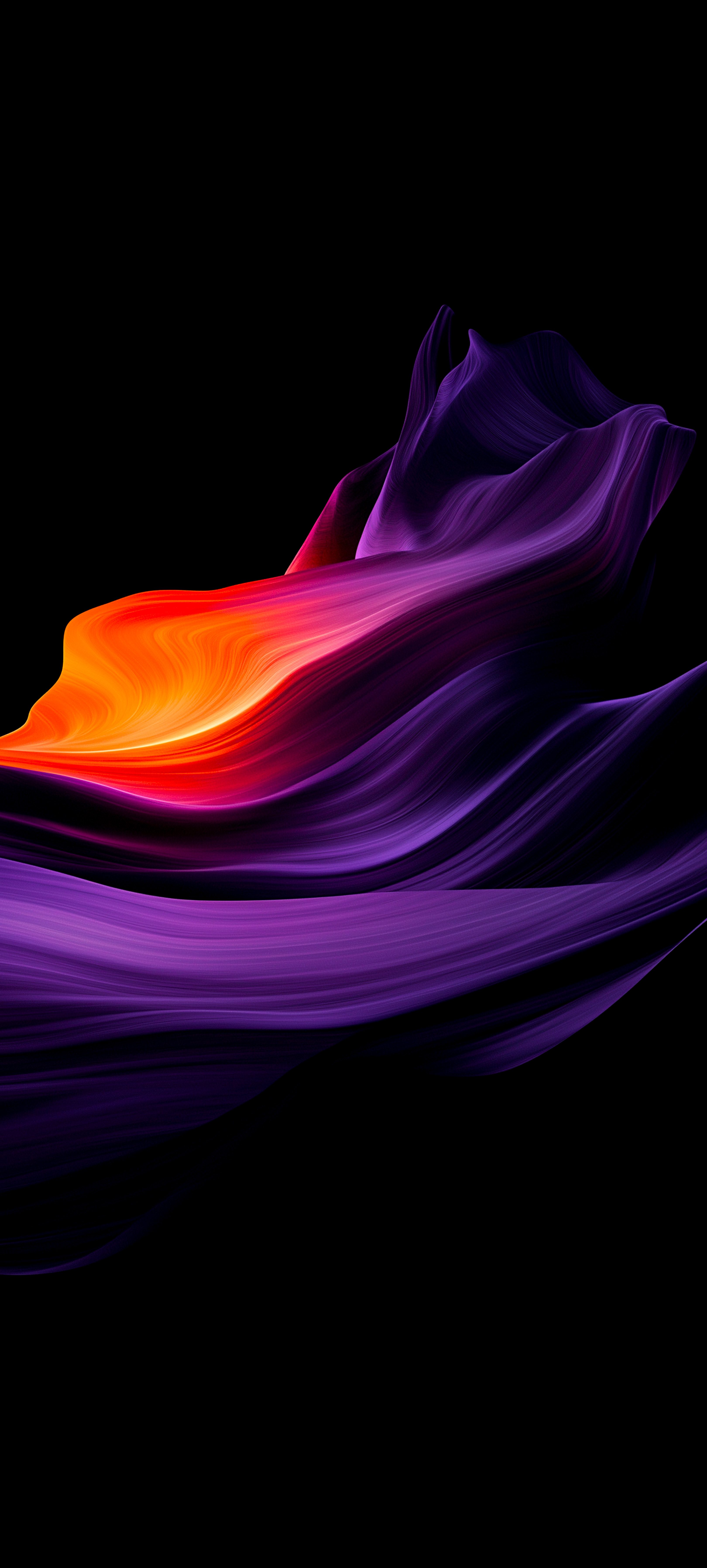 Abstract Purple Orange Flow - abstract wallpaper for StockWalls