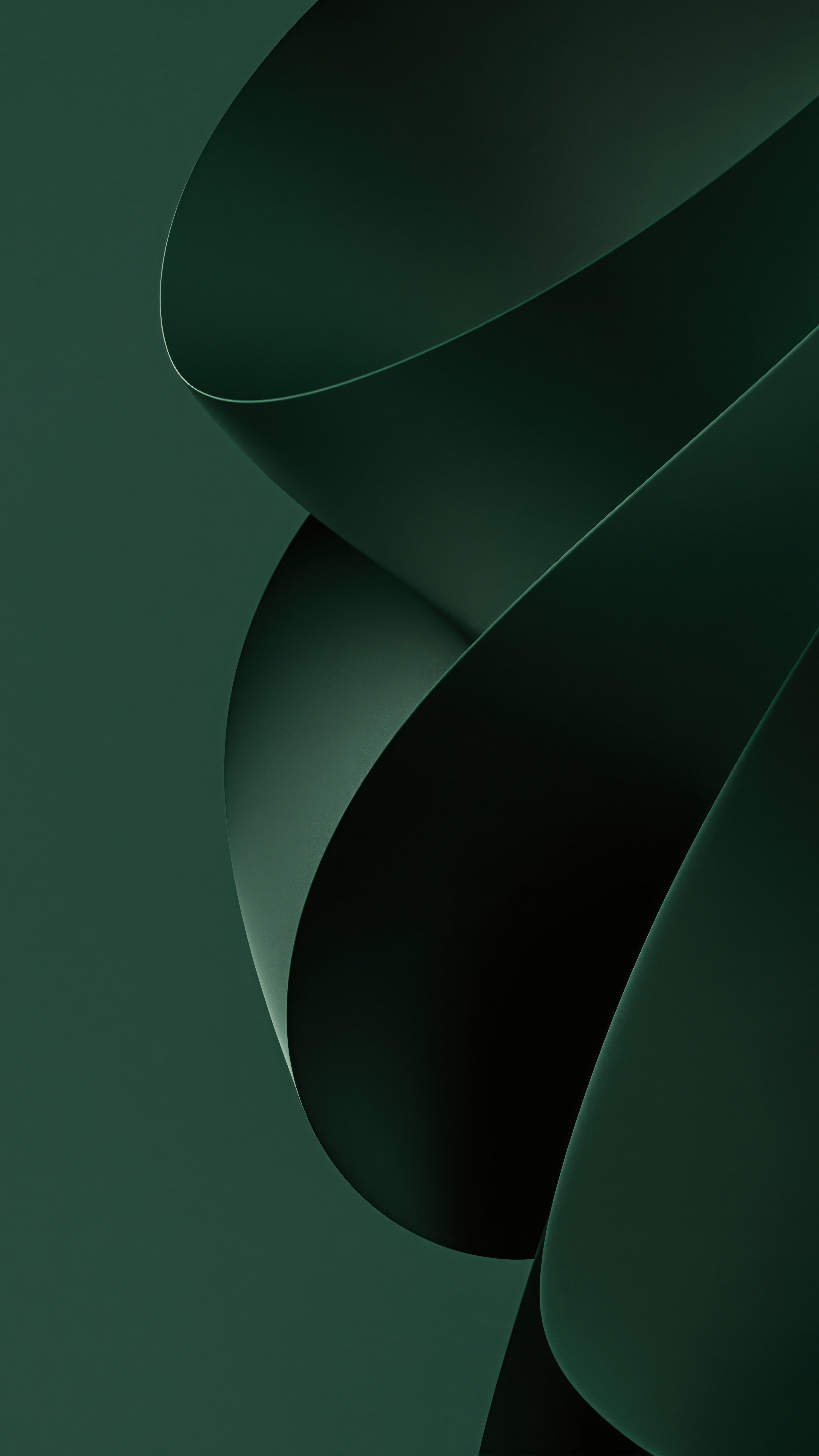 Elegant Dark Green Curves - abstract wallpaper for StockWalls