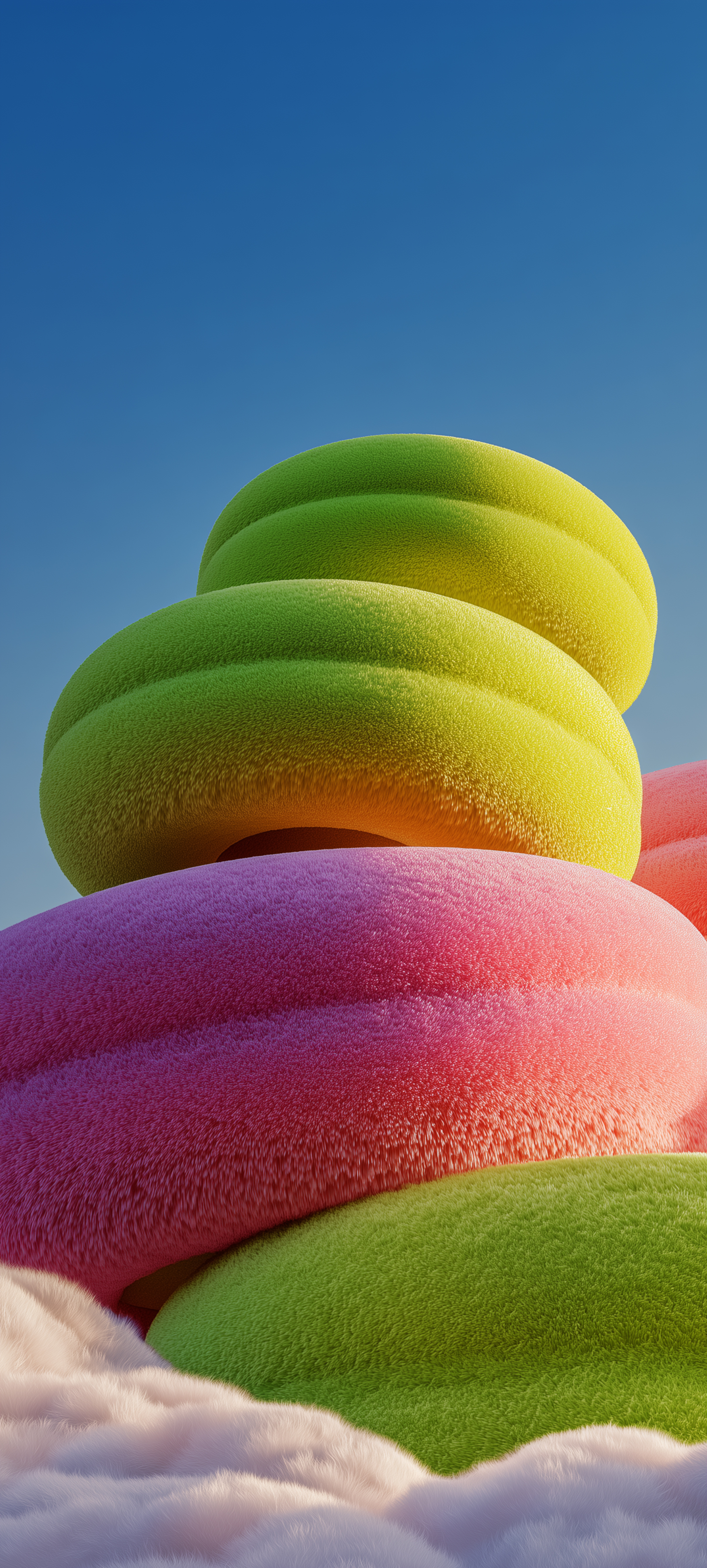 Colorful Fuzzy Abstract Shapes - abstract wallpaper for StockWalls