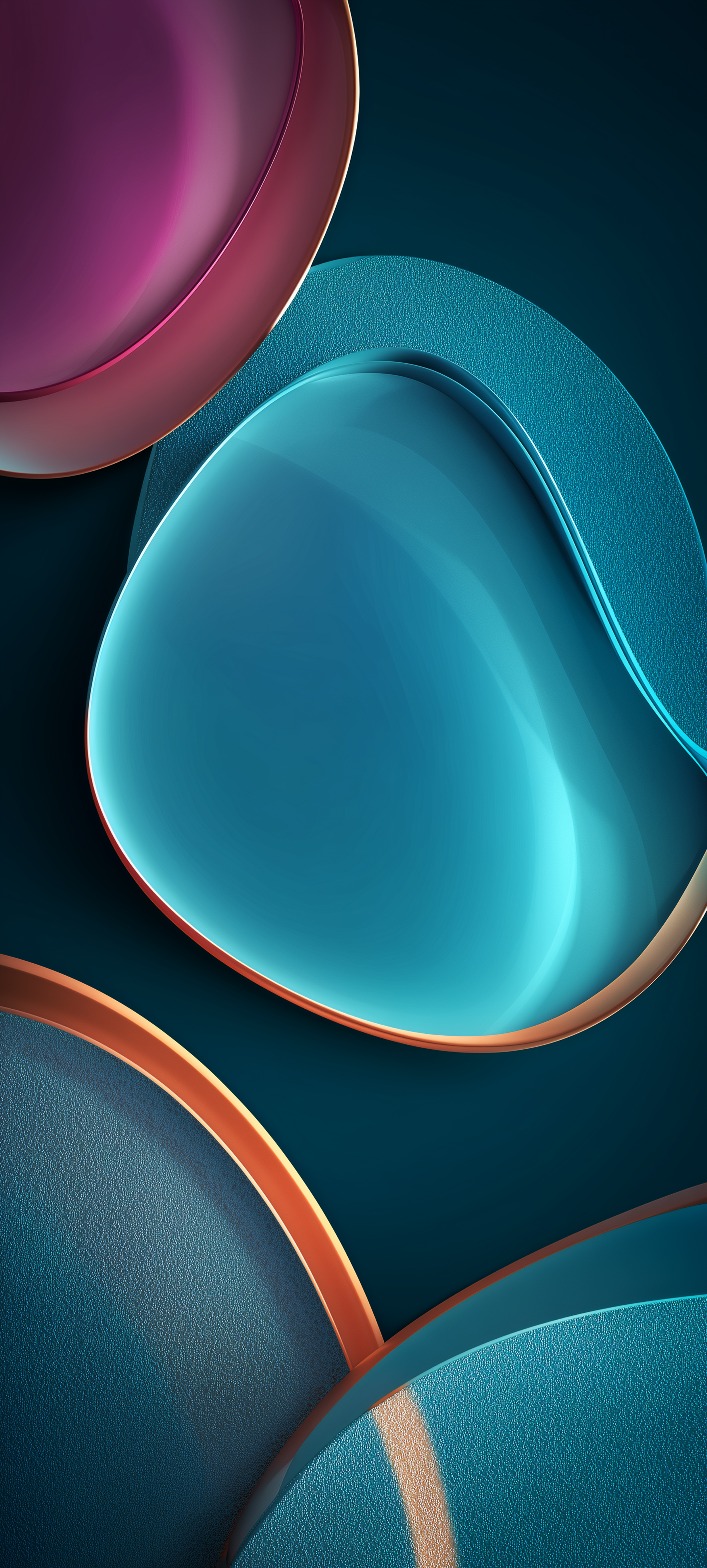 Abstract Teal Fluid Shapes - abstract wallpaper for StockWalls