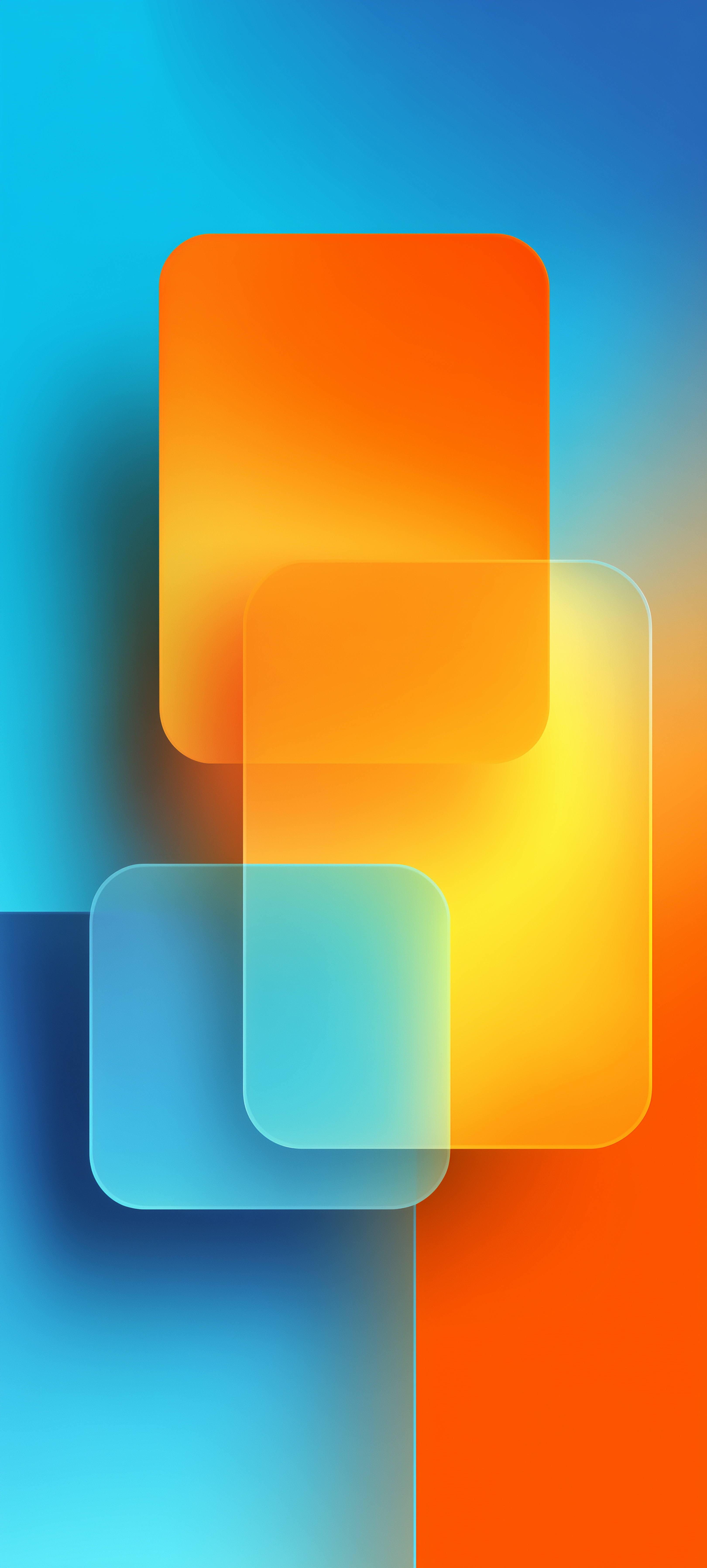 Minimalist Colorful Glass Shapes - minimal wallpaper for StockWalls
