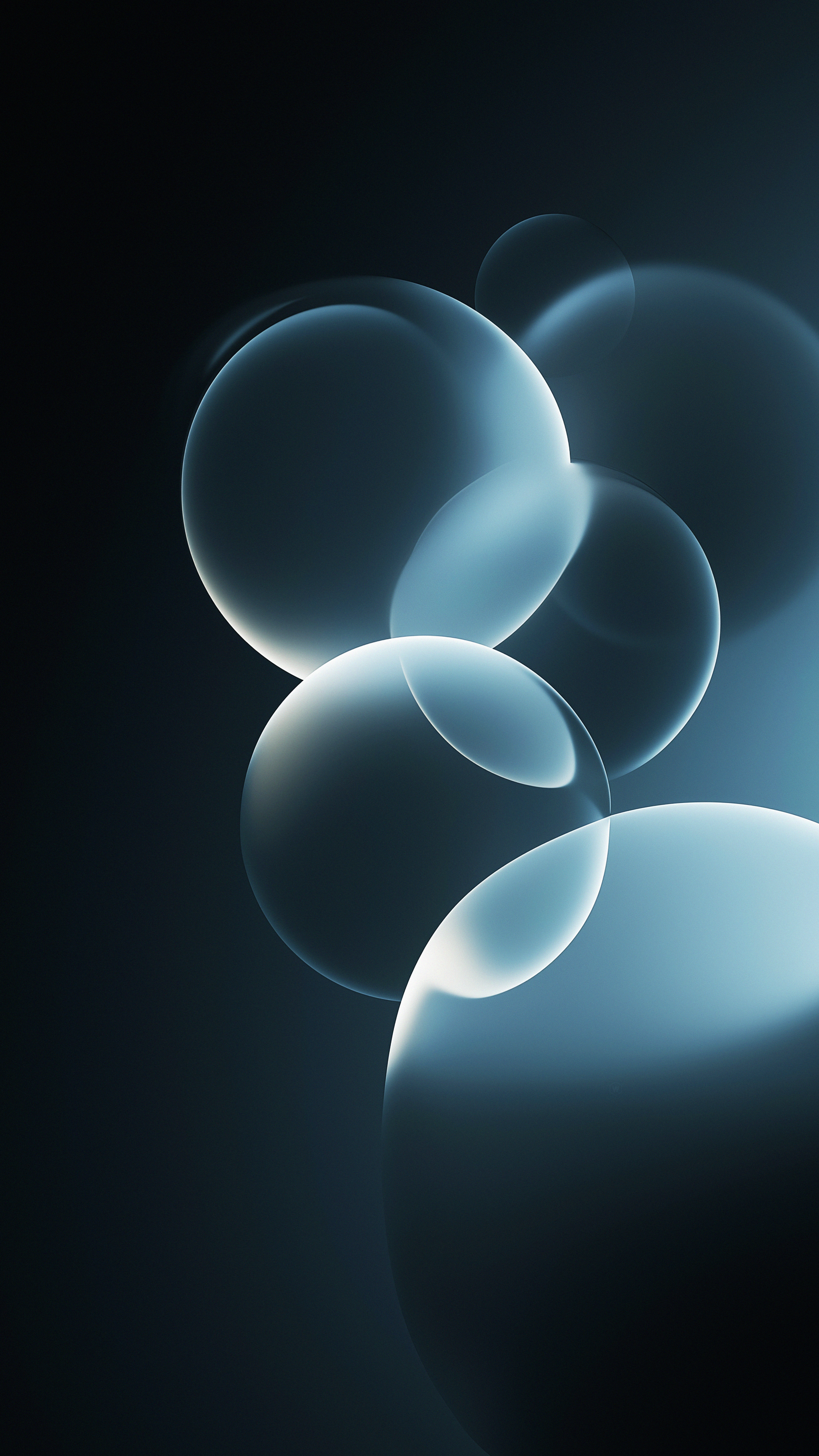 Blue Glowing Abstract Spheres - abstract wallpaper for StockWalls