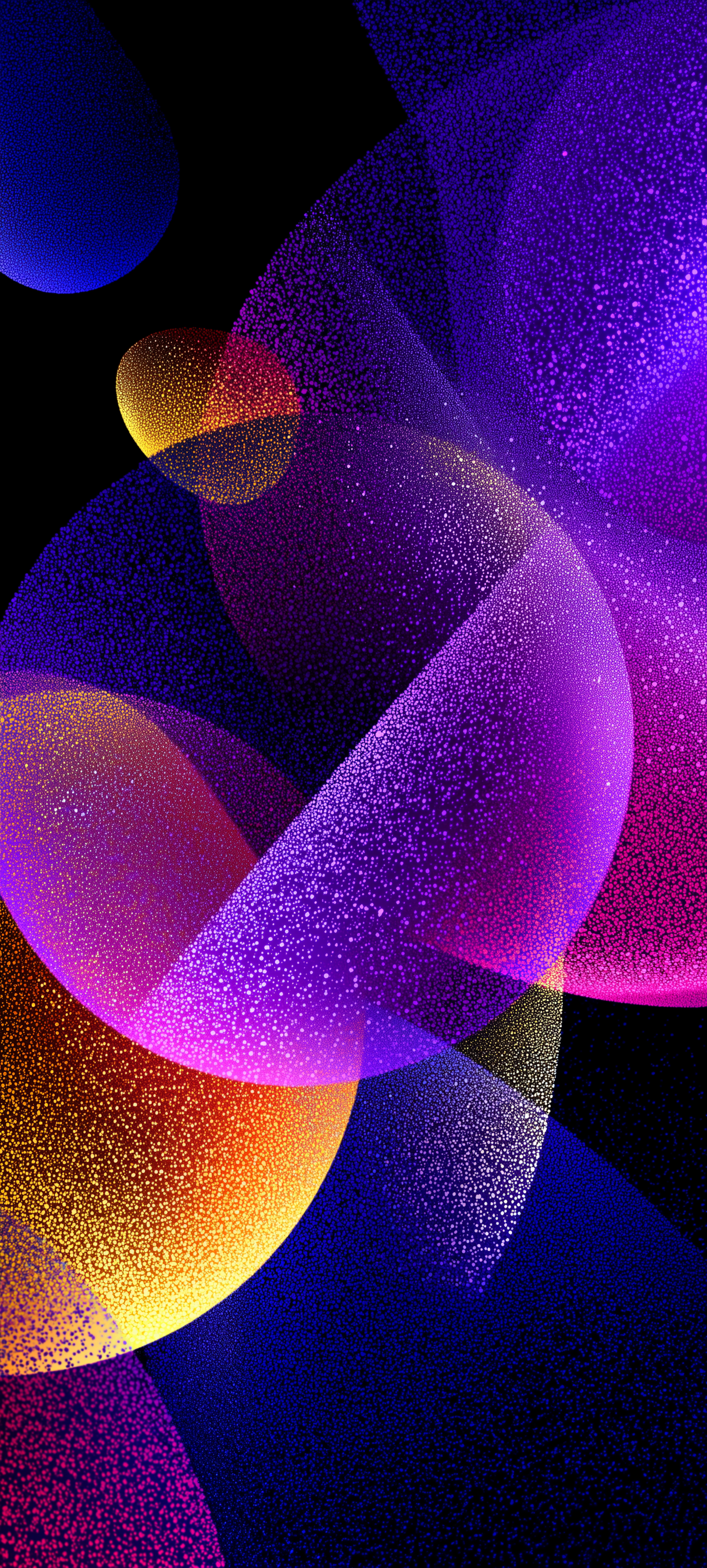 Neon Dotted Abstract Spheres - abstract wallpaper for StockWalls